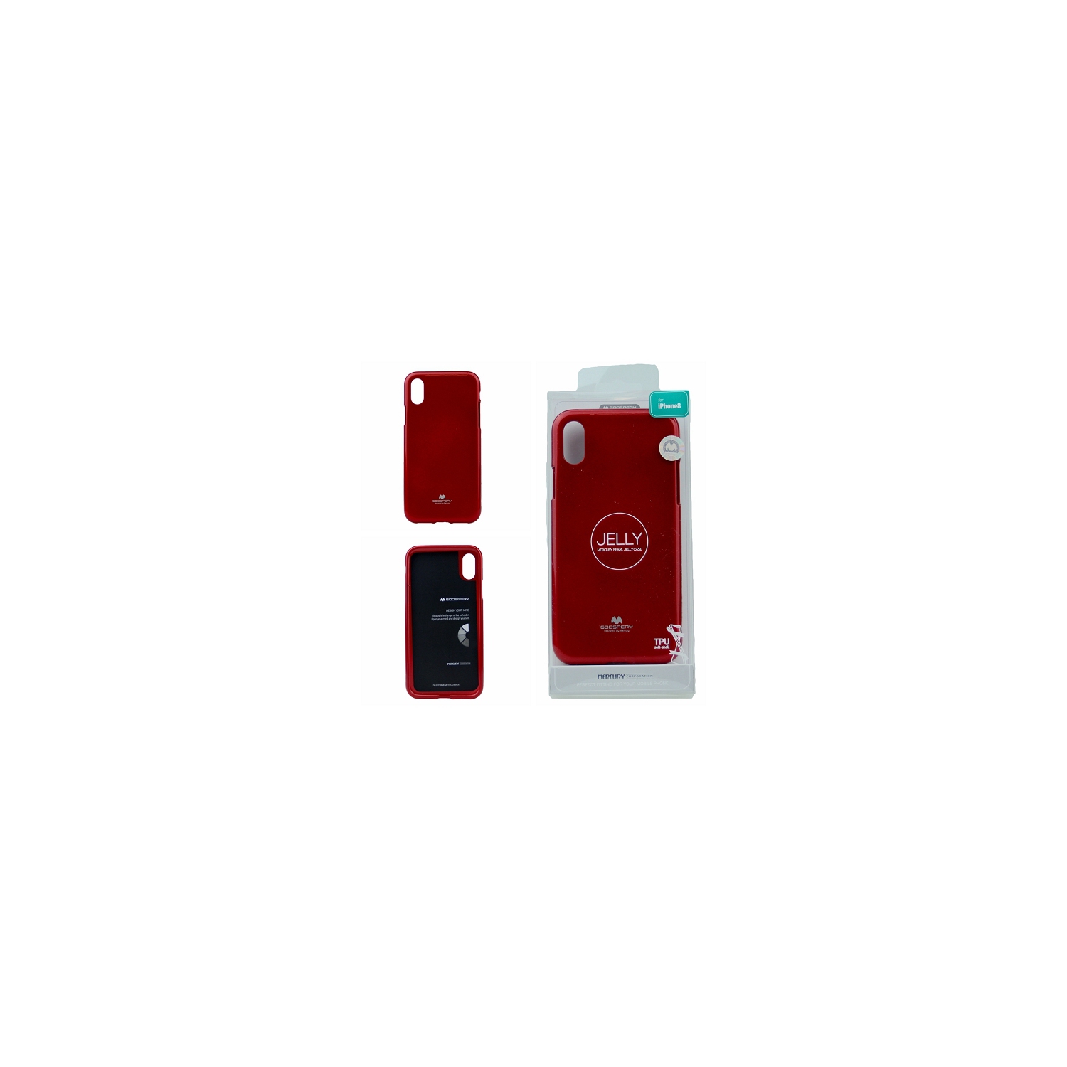 IphoneX/XS Goospery Jelly Case,Red