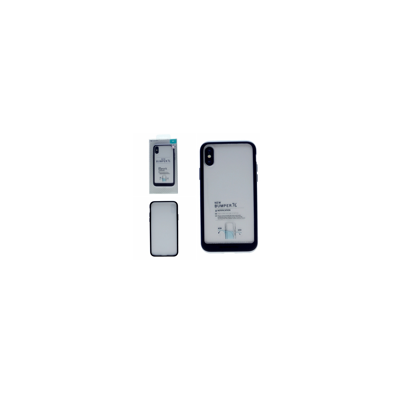 iPhone XR Goospery Bumper X Case, Silver