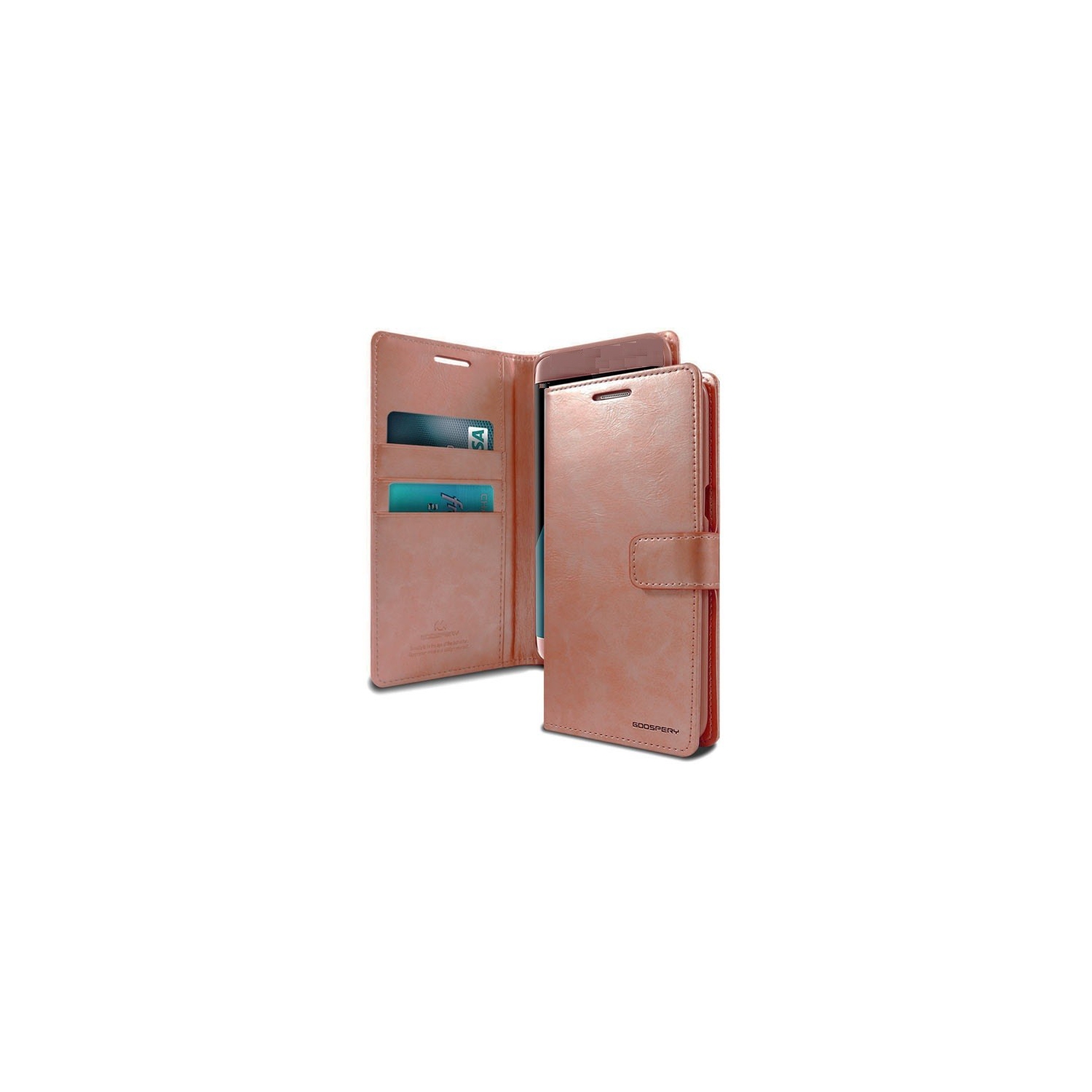 TopSave Goospery BlueMoon Diary For Iphone XS Max, Rose Gold