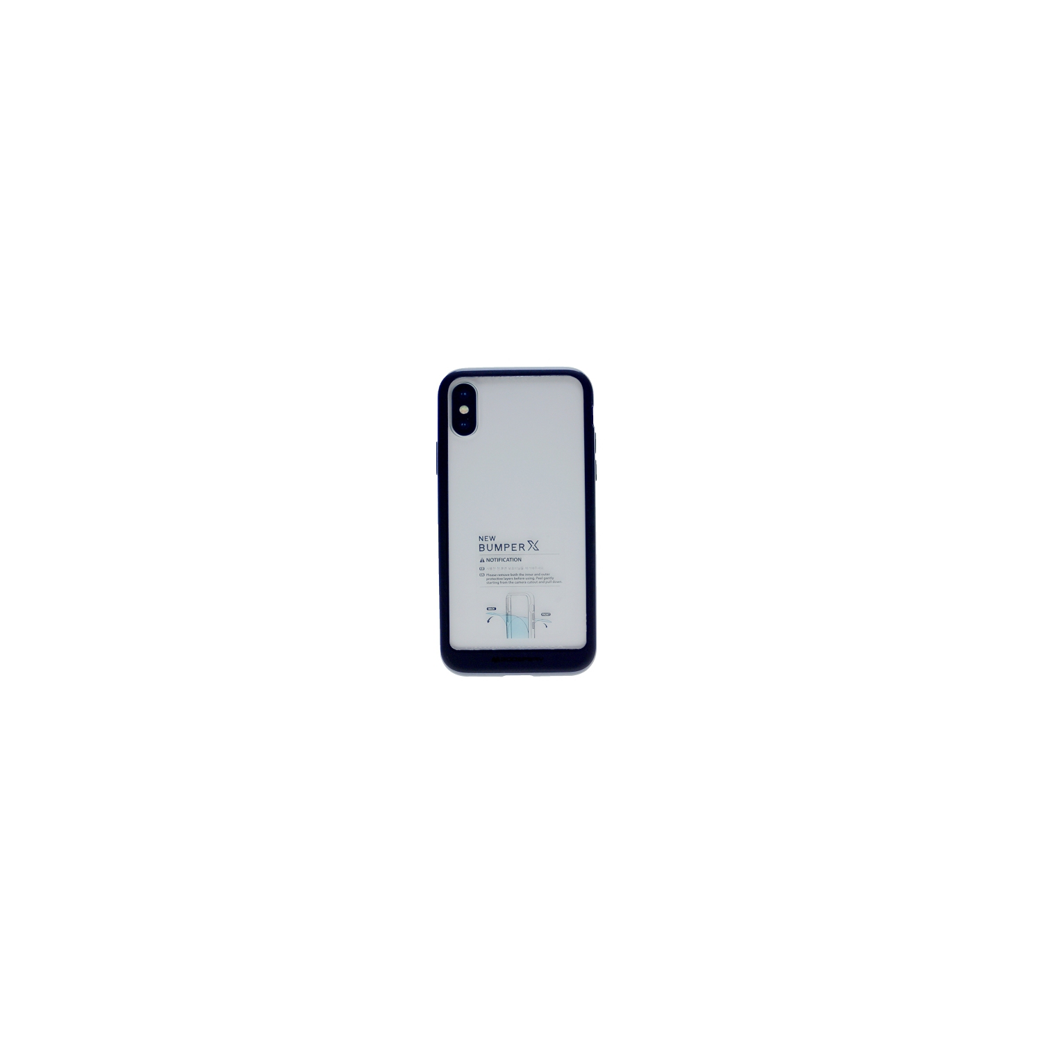 iPhone XS Max Goospery Bumper X Case, Navy blue