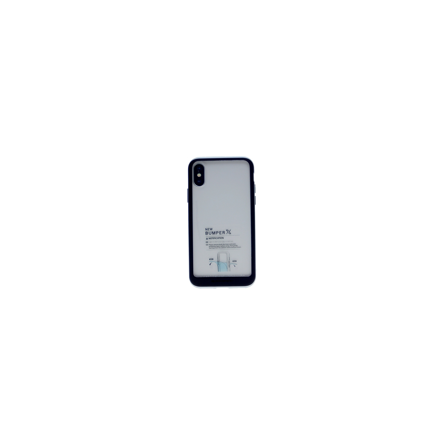iPhone XS Max Goospery Bumper X Case, Silver