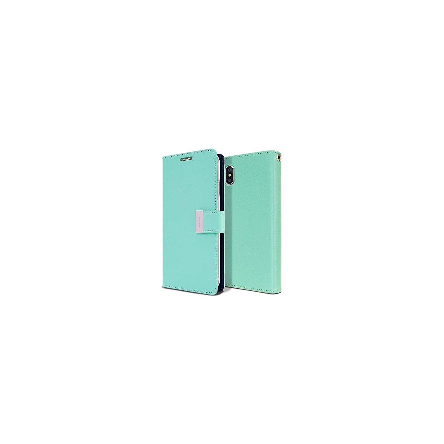 TopSave Goospery Rich Diary Flip For Iphone XS Max,Teal