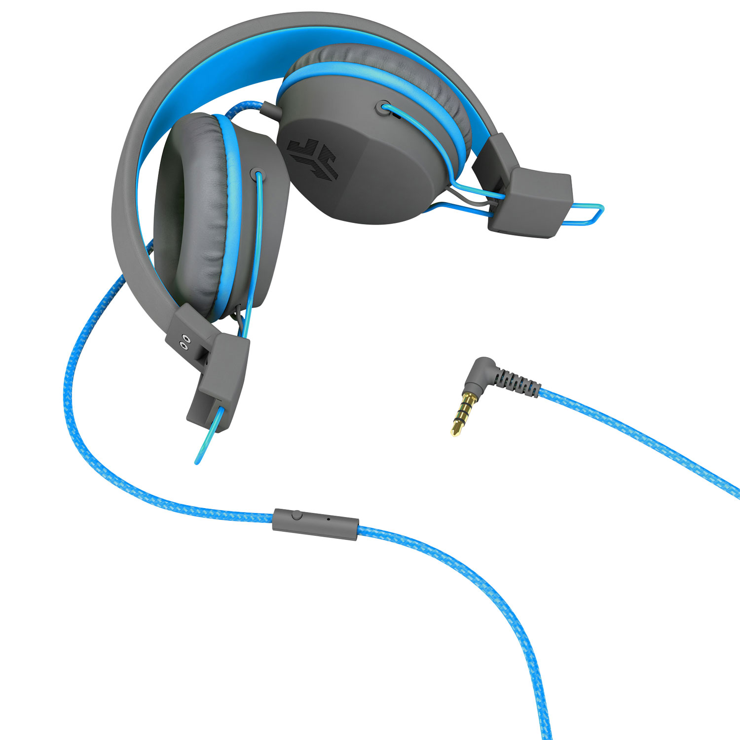 JLab JBuddies Sound Isolating Headphones - Grey/Blue
