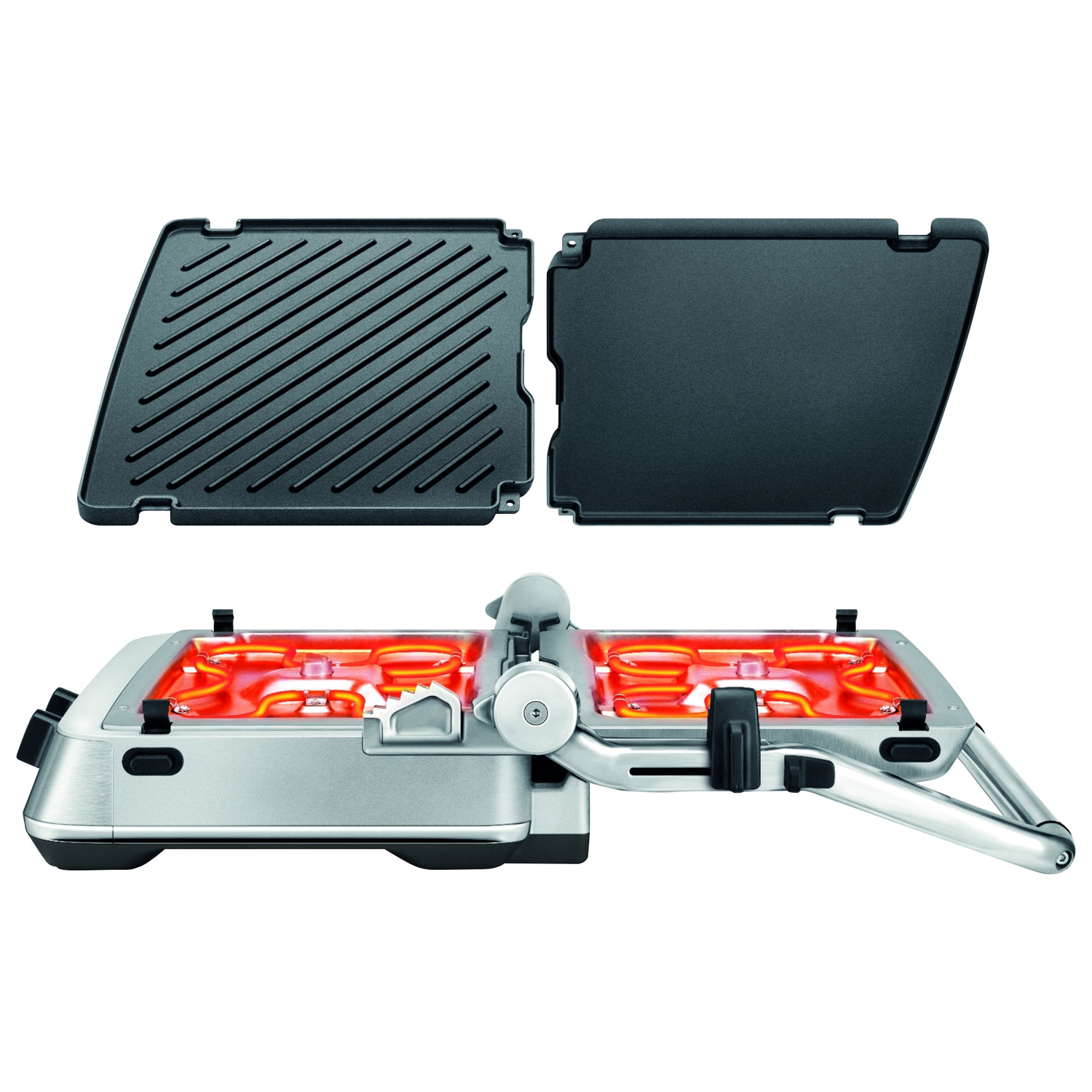 Plaques pour gaufres sans dégât de Breville pour presse-panini et gril à saisir