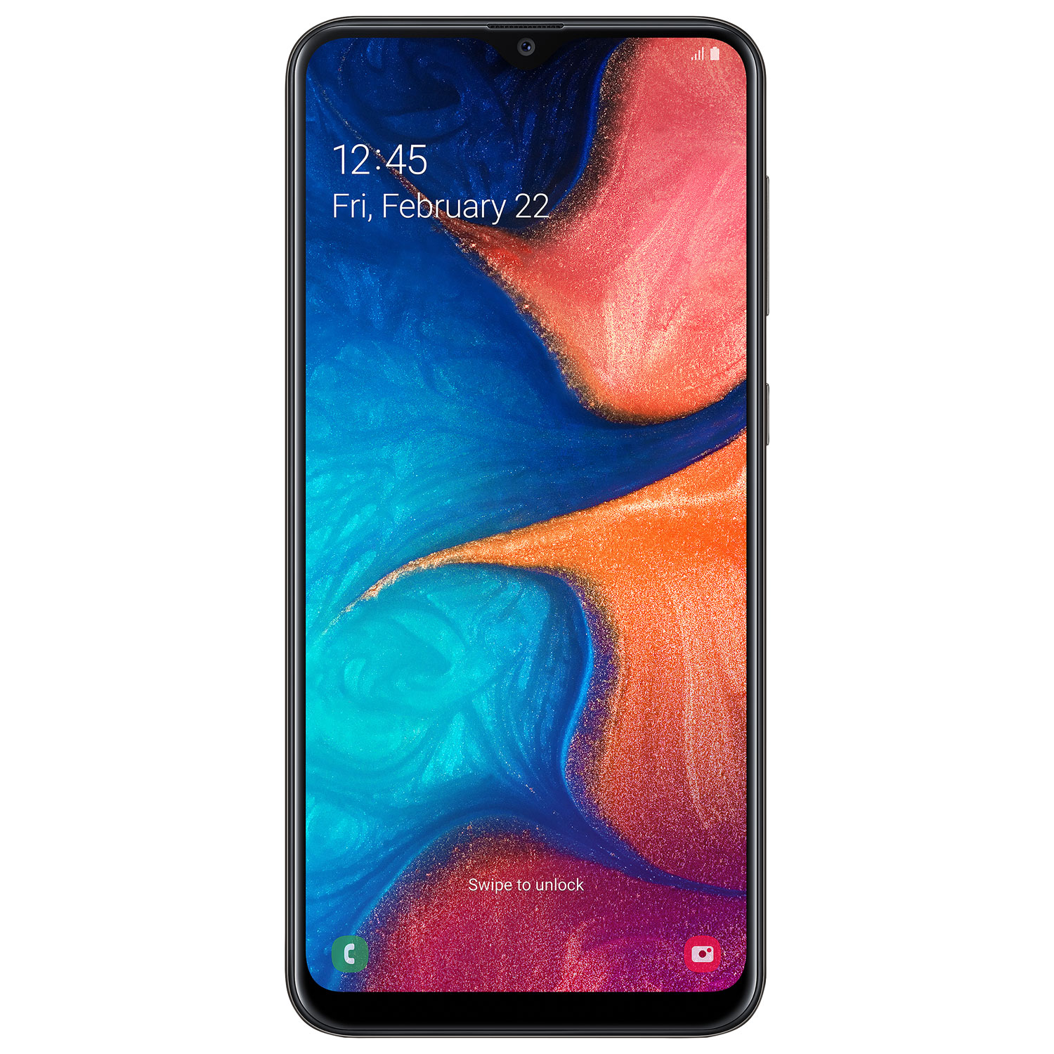 Galaxy A20 de 32 Go de Samsung avec TELUS - Noir - Financement mensuel