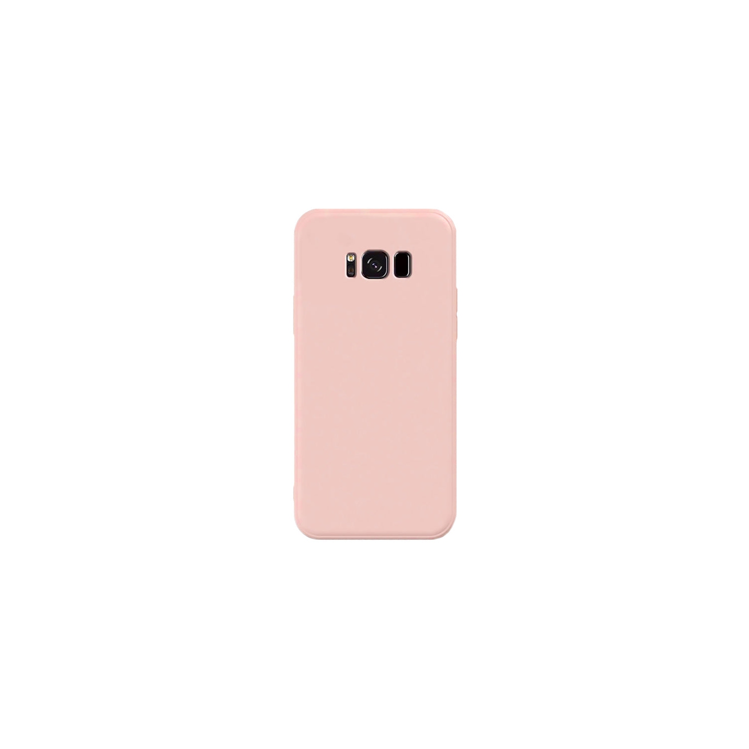 PANDACO Soft Shell Matte Pink Case for Samsung Galaxy S8+