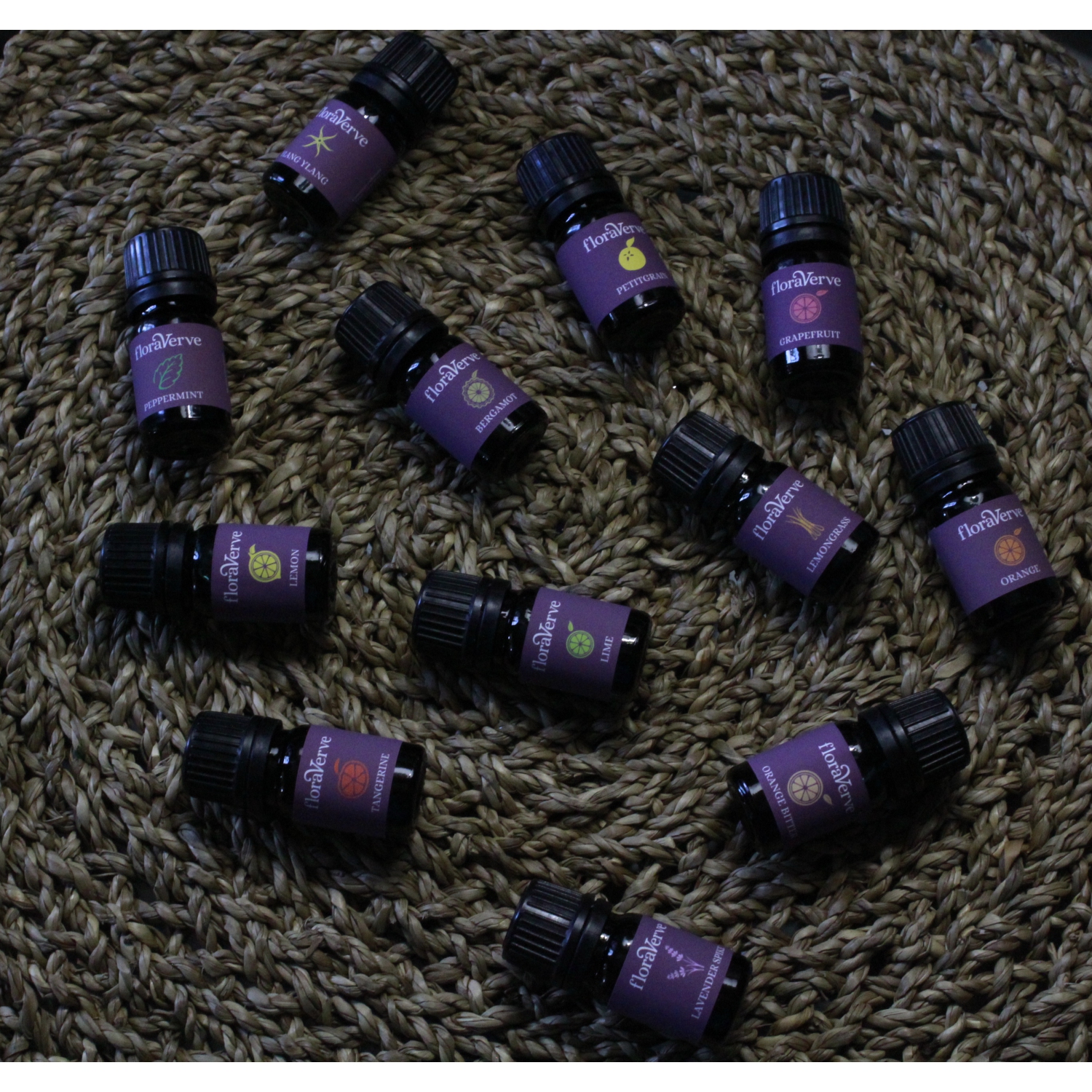 Ensemble D’HUILES essentielles Floreavave, trousse de démarrage d’huiles essentielles Natural & Pure aromathérapie 100 % 12 x 5 ml