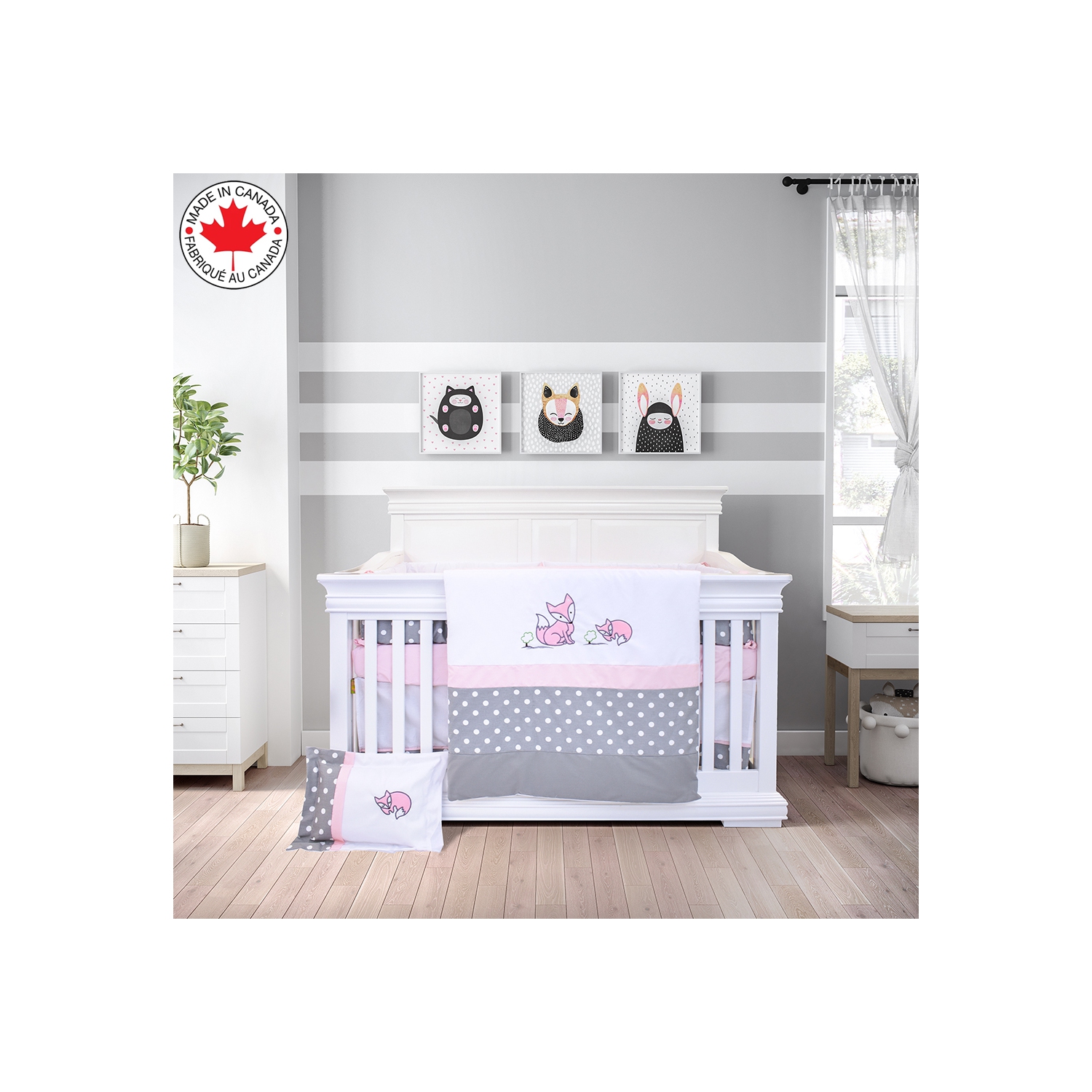 Bebelelo - Bedding Set - 7 Pieces - Roxa the Vixen Rose