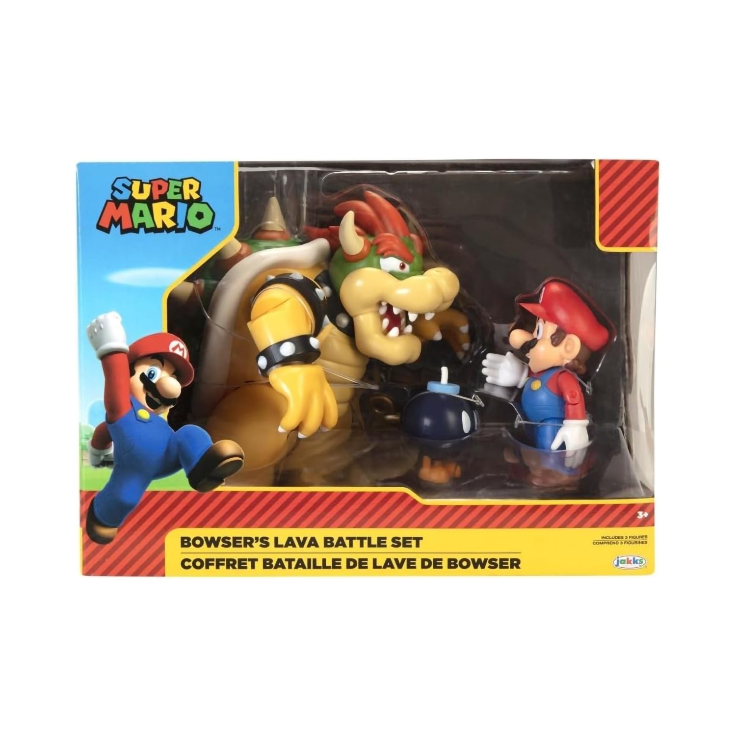 Super Mario 3 and 5 Inch Diorama World Of Nintendo - Bowser Diorama Set