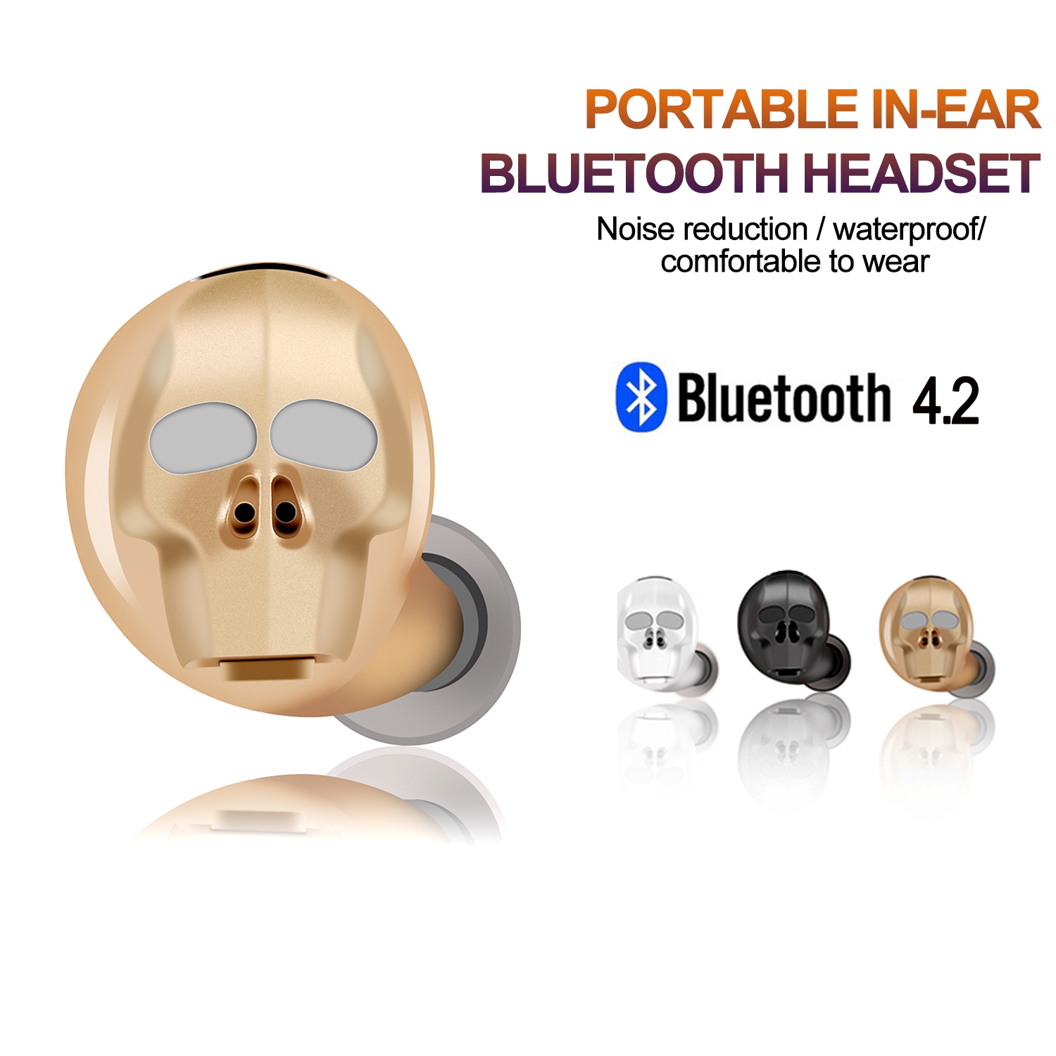 Wireless Bluetooth 4.2 Headset Stereo personality Headphones Earphone For IPhone Samsung HTC