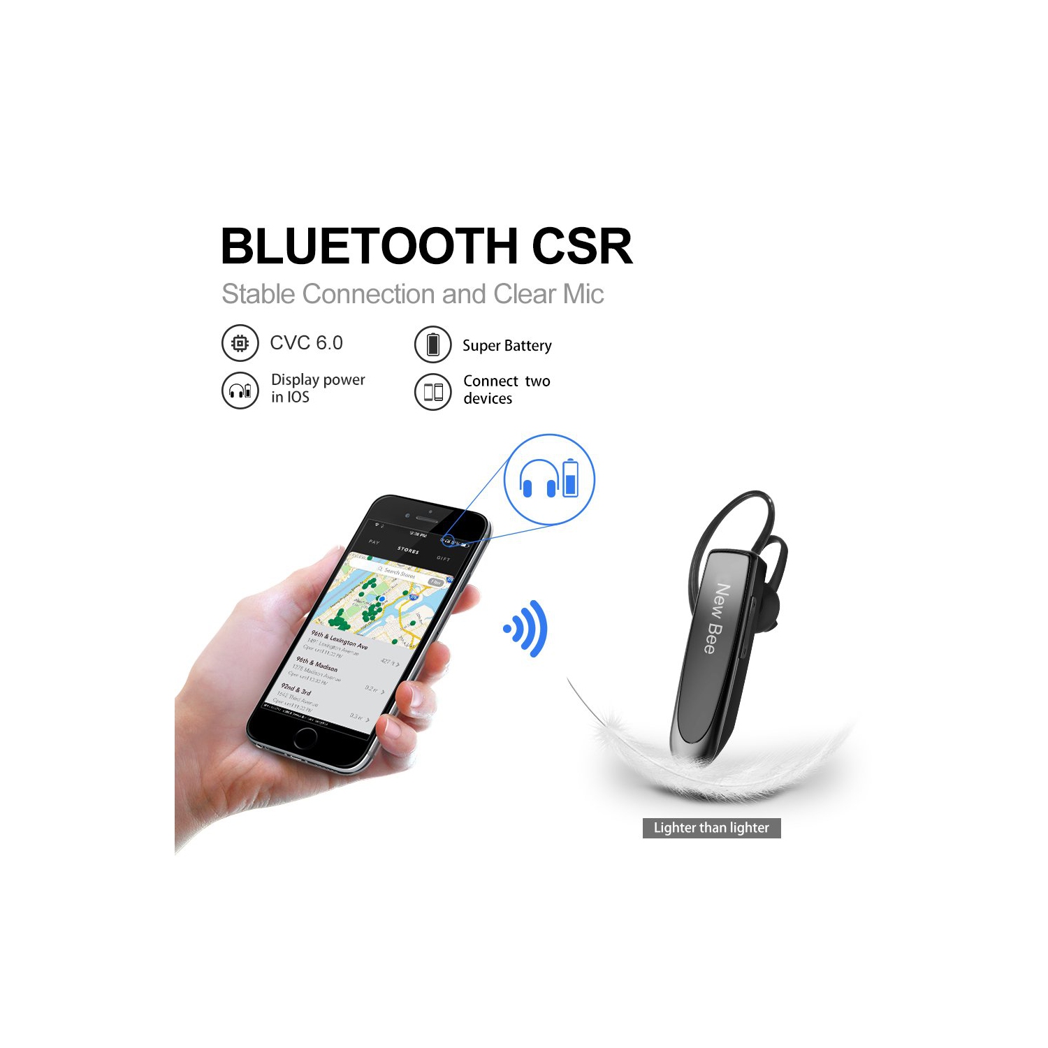 Micro oreillette Bluetooth - Le Bras Communication