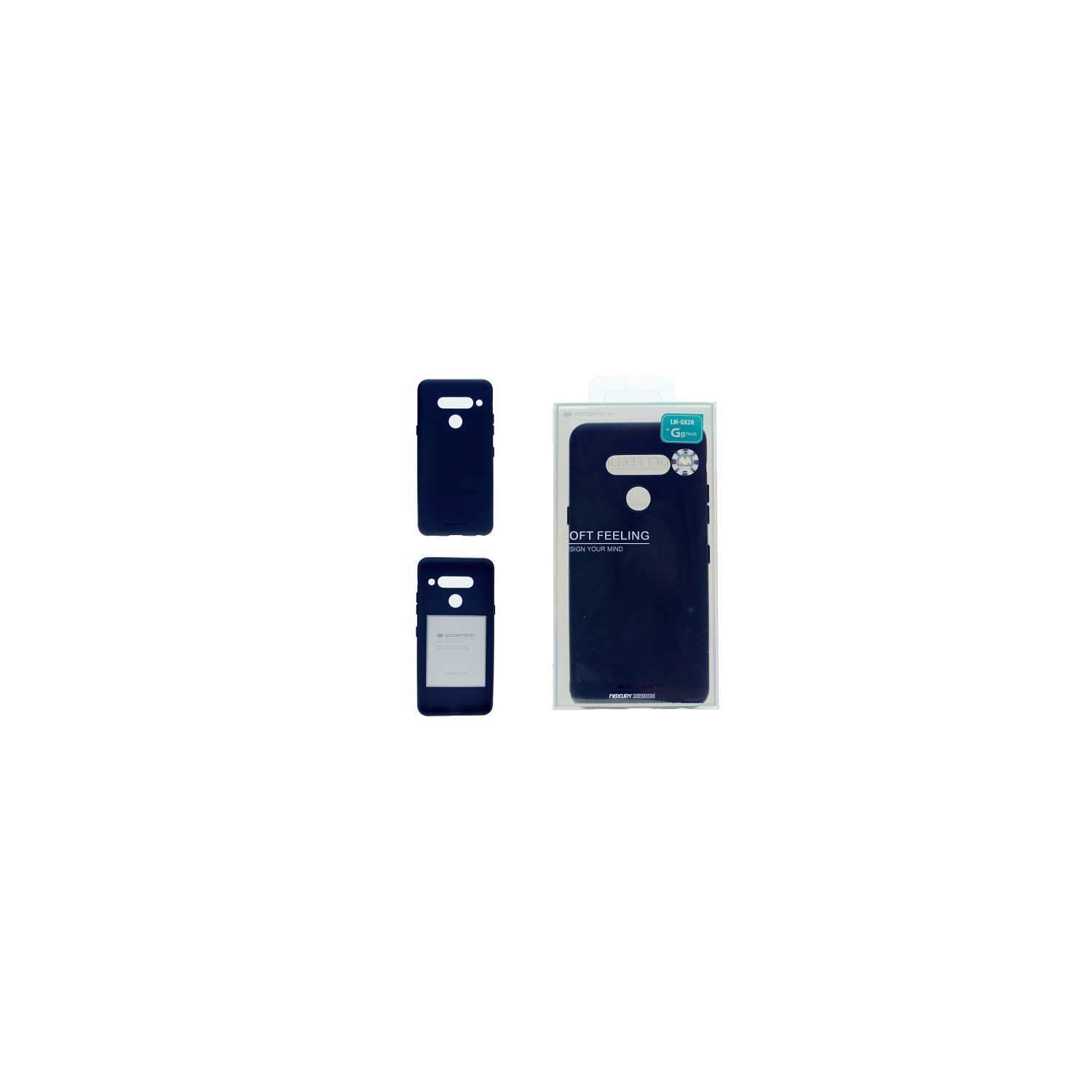 LG G8 ThinQ Goospery Soft Feeling Case, Navy Blue
