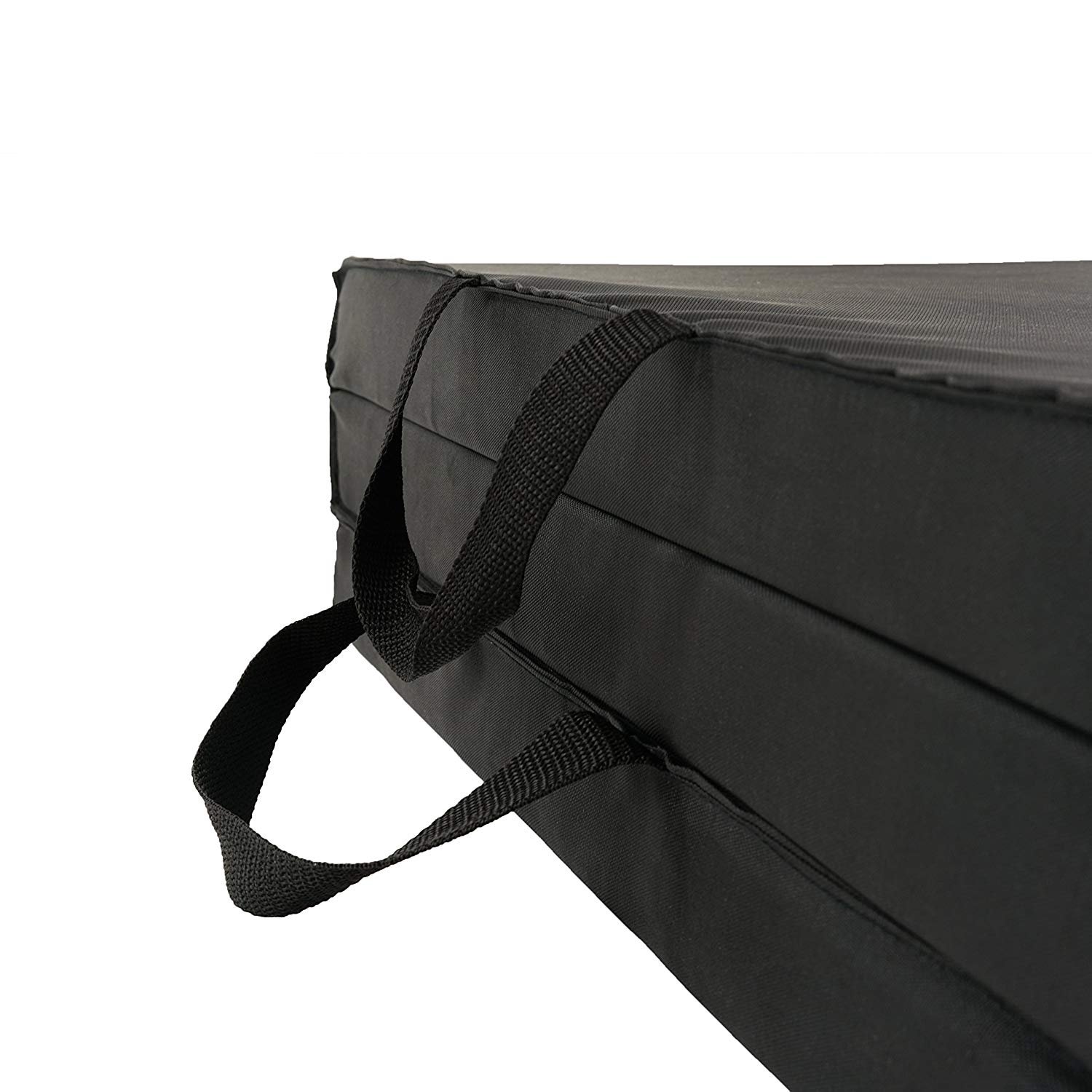 Kunova Exercise Tri-Fold Gym Mat 2" 6' x 2 x 2"' (180x60x5 CM) Thick Fitness Mat w/PU Leather for Gymnastics, Yoga, Aerobics, Martial Arts,