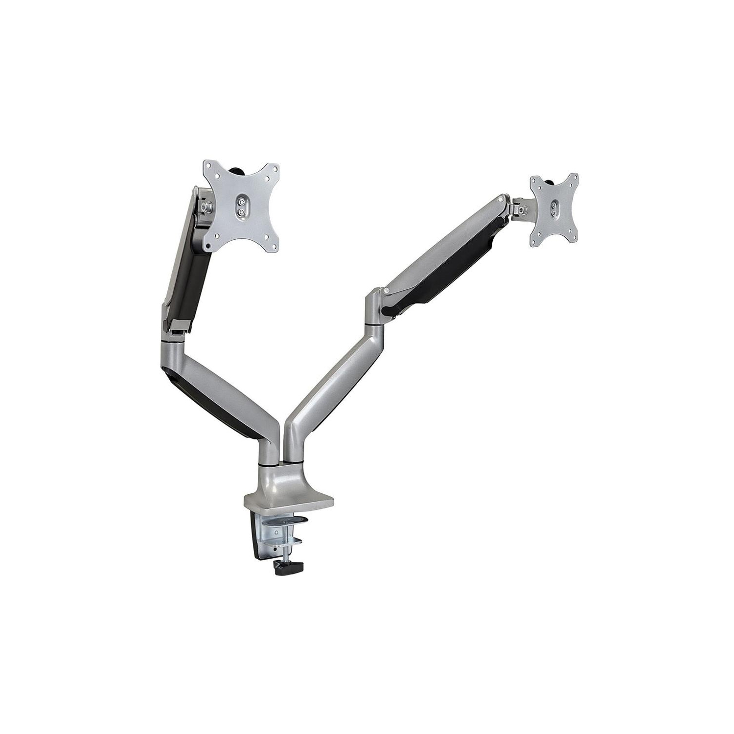 Mount-It! Dual Monitor Desk Mount Arm, Height Adjustable Full Motion Monitor Stand W/Gas Spring, Fits 24-32" Computer Screens-(MI-1772)