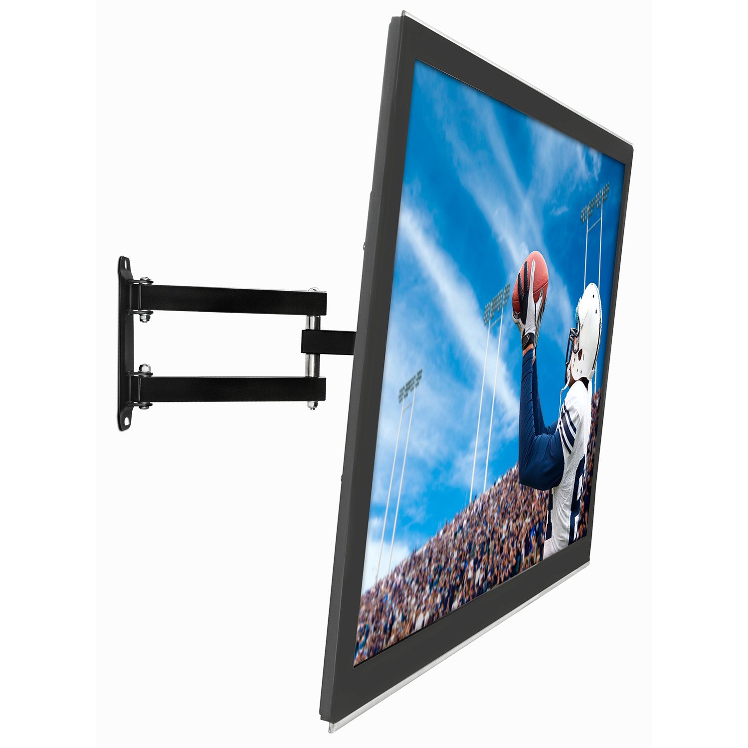 Mount-It! TV Wall Mount Full Motion LCD, LED 4K TV Swivel Bracket for 23"-55"Screen Size, Compatible VESA 400x400, 66 Lbs Cap. (MI-2065L)