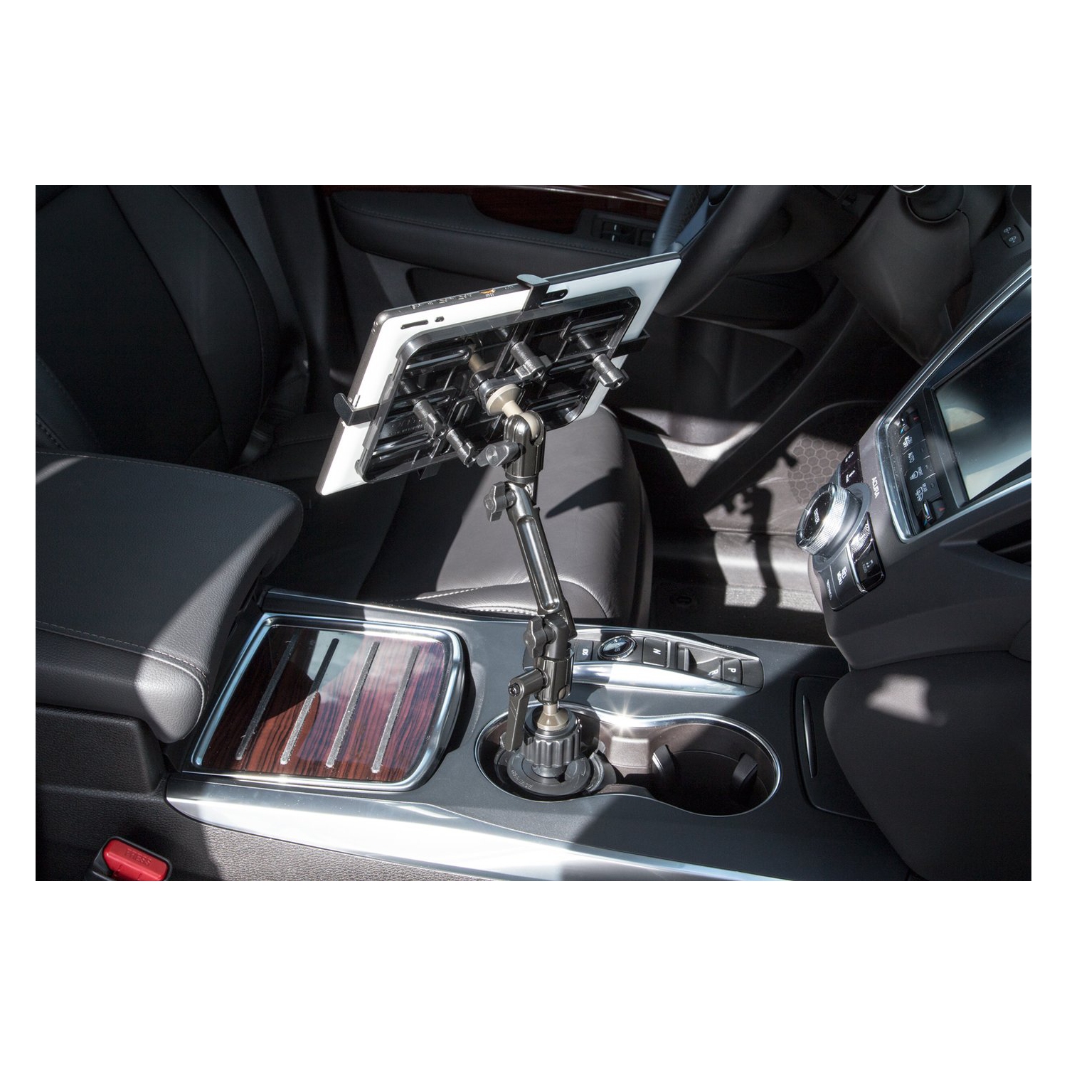 Mount-It! Car Cup Holder Tablet Mount, Full Motion for iPad Pro/Mini/Air, Amazon Fire, Samsung Galaxy, & 7"-11" Android Tablet