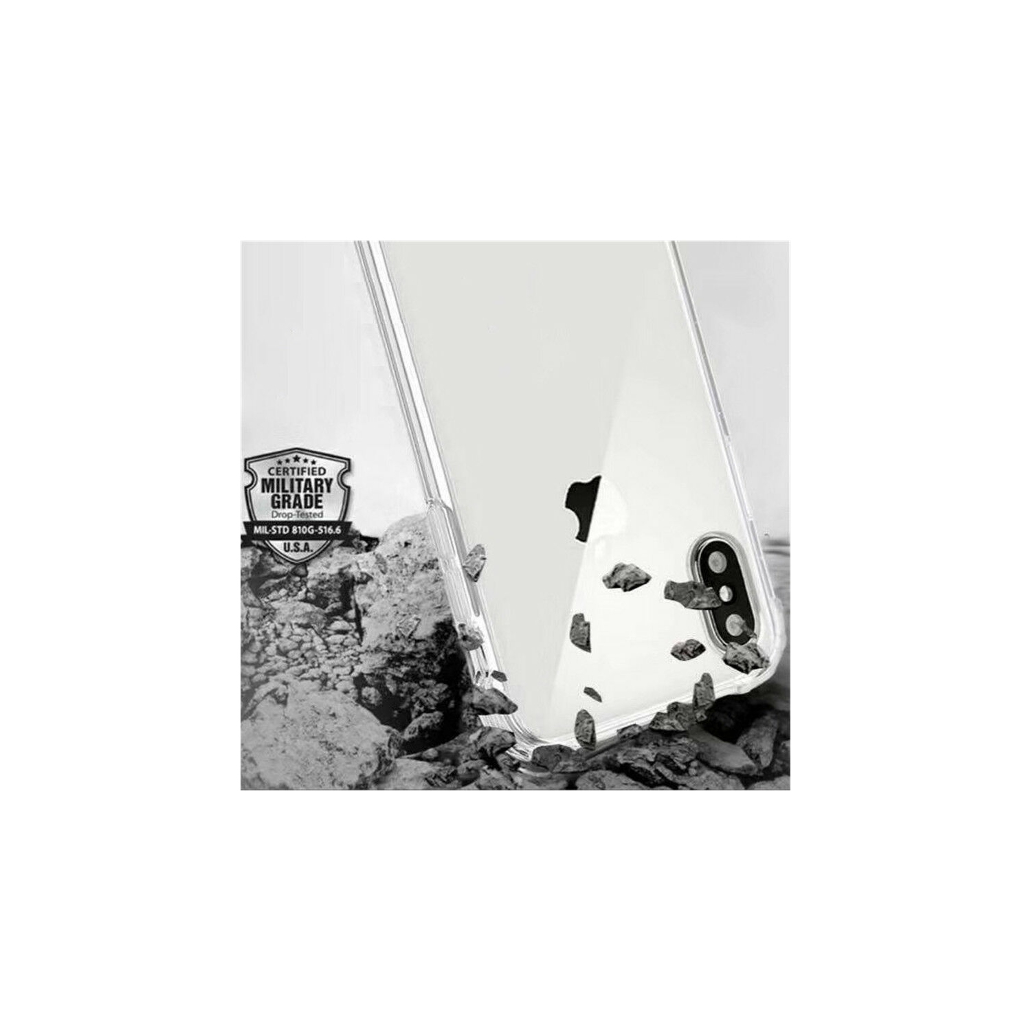 Coque iPhone X / iPhone XS , Jenuos Transparent Doux Souple Extrêmement Fin Housse TPU Silicone Etui pour iPhone X / XS - Transparent