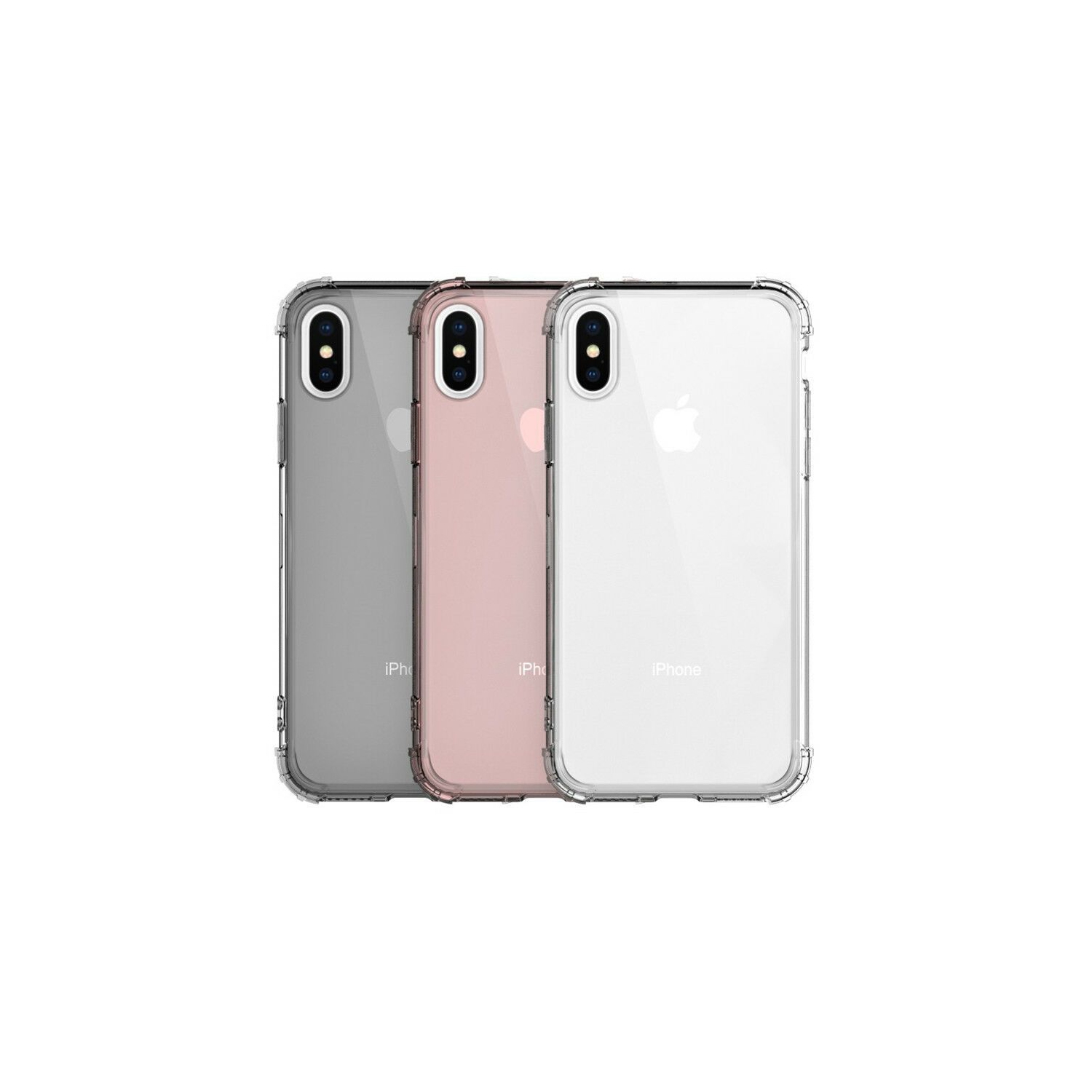 Coque iPhone X / iPhone XS , Jenuos Transparent Doux Souple Extrêmement Fin Housse TPU Silicone Etui pour iPhone X / XS - Transparent