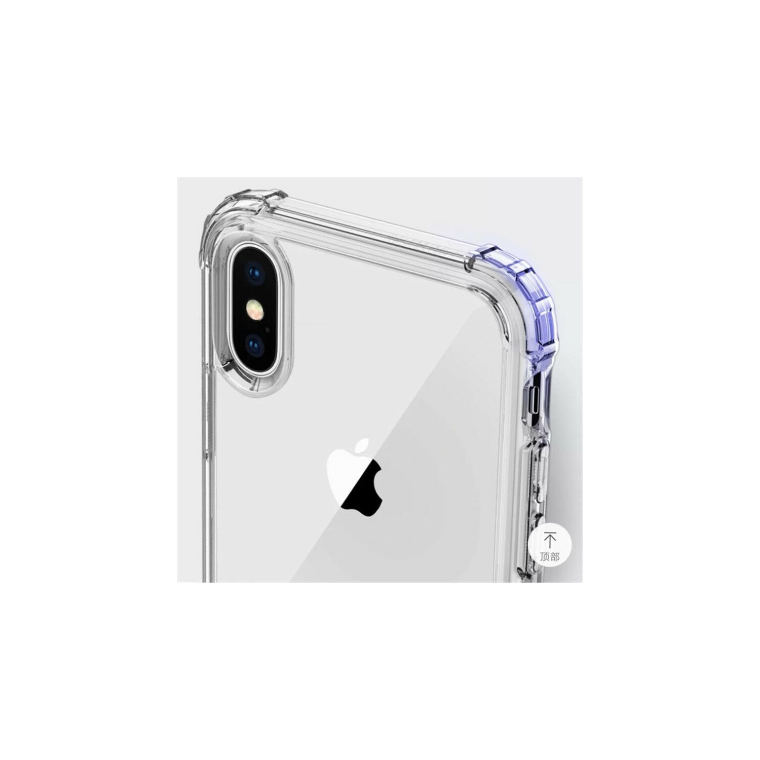 Coque iPhone X / iPhone XS , Jenuos Transparent Doux Souple Extrêmement Fin Housse TPU Silicone Etui pour iPhone X / XS - Transparent