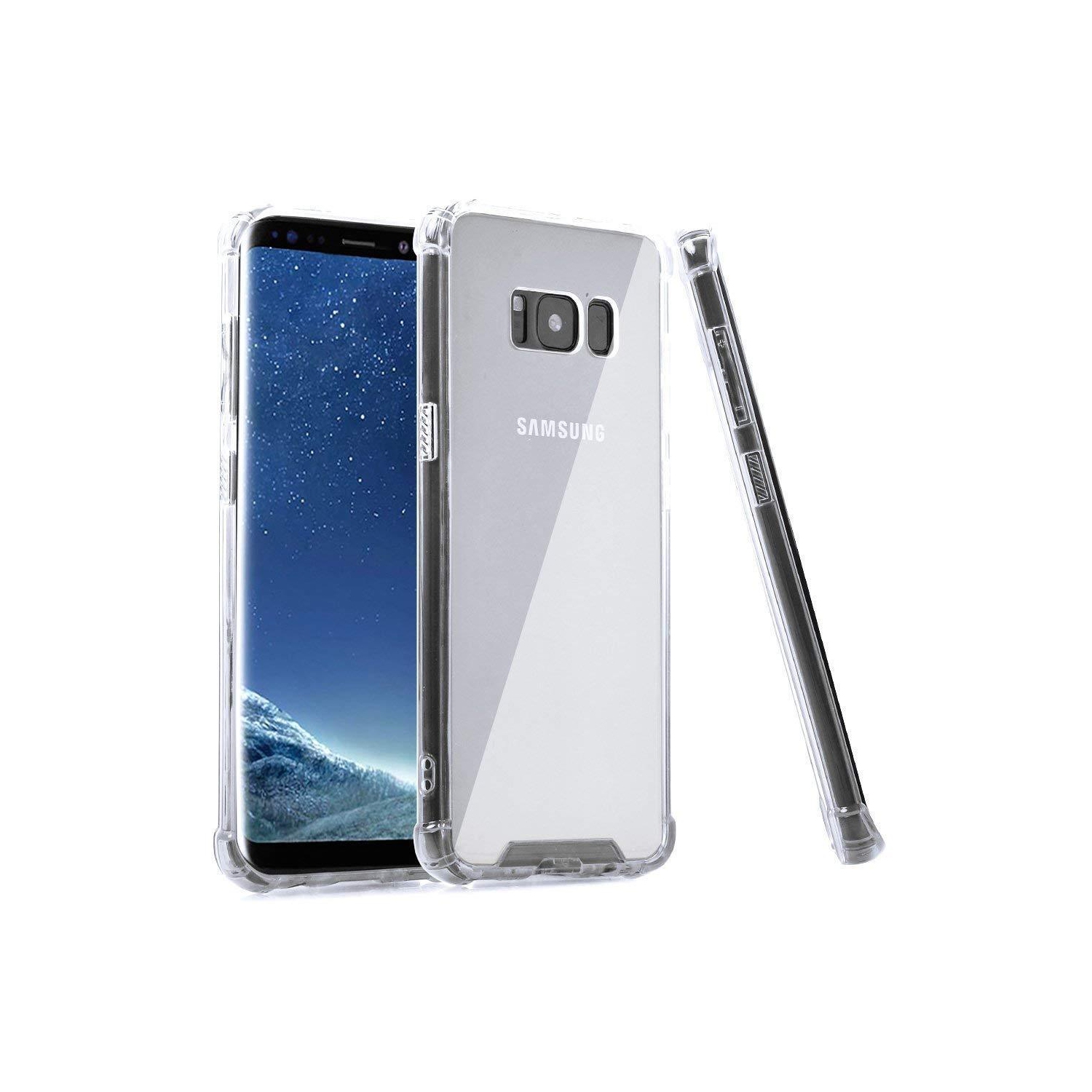 Bumper Case Clear Soft TPU Transparent Cover For Samsung Galaxy S8