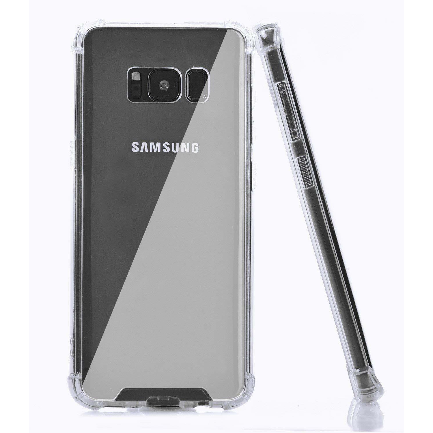 Bumper Case Clear Soft TPU Transparent Cover For Samsung Galaxy S8