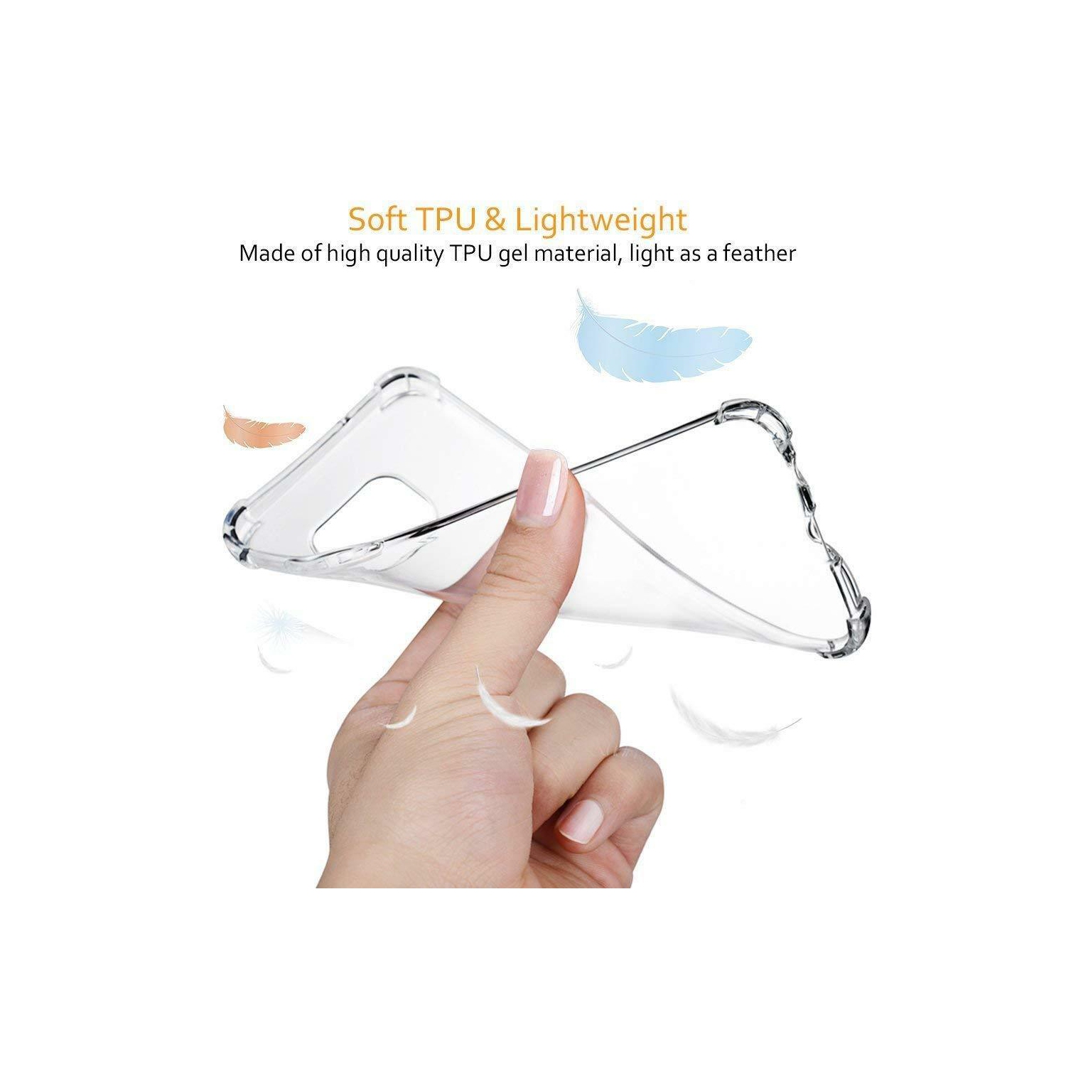 Coque Samsung Galaxy S8 Plus , Jenuos Transparent Doux Souple Extrêmement Fin Housse TPU Silicone Etui pour Samsung Galaxy S8 Plus - Transparent