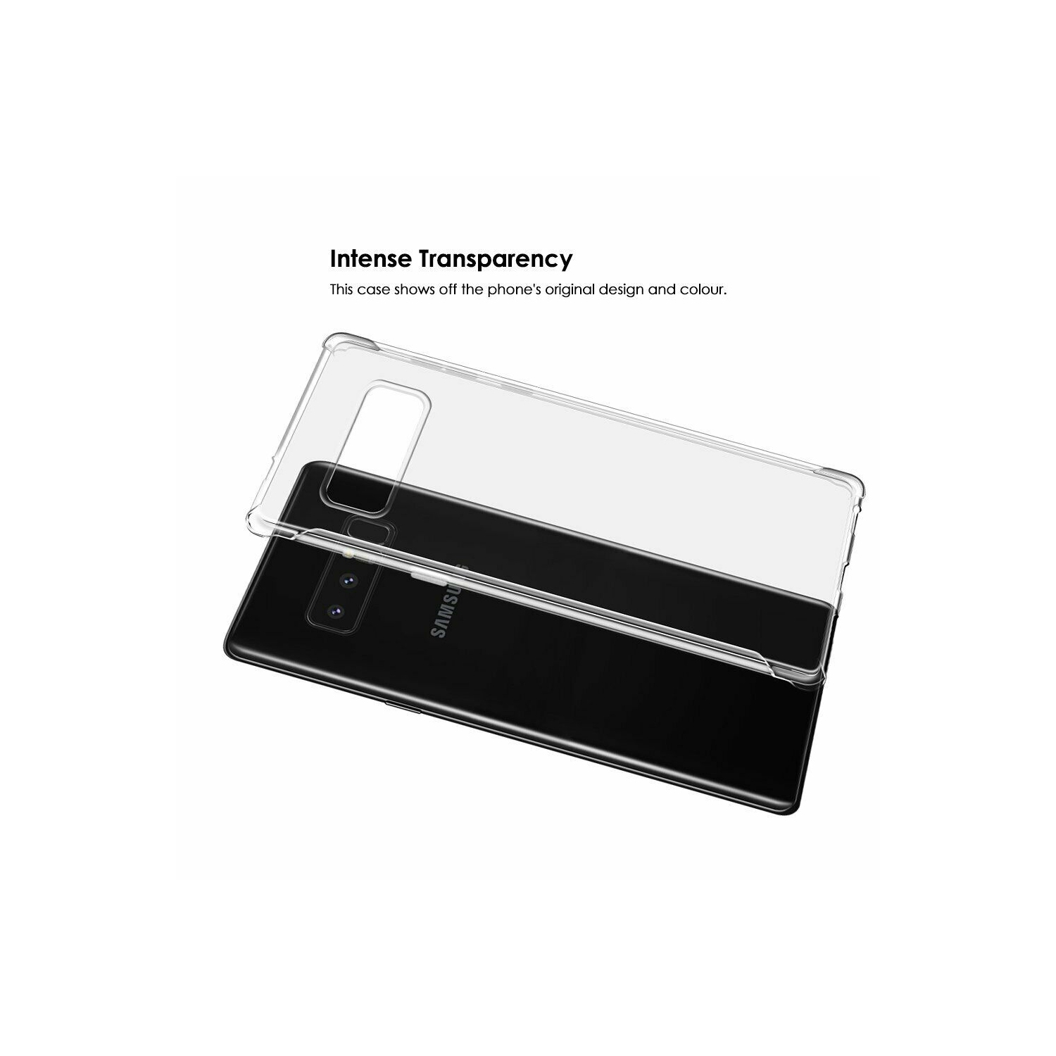 Bumper Case Clear Soft TPU Transparent Cover For Samsung Galaxy Note 8