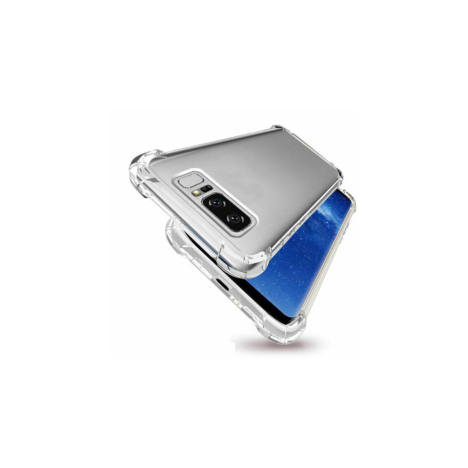 Bumper Case Clear Soft TPU Transparent Cover For Samsung Galaxy Note 8