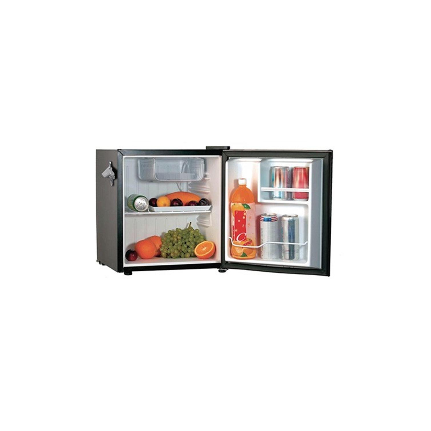 Frigidaire EFR176-BLK 1.6 CU FT Retro Bar Fridge with Side Bottle Opener Black