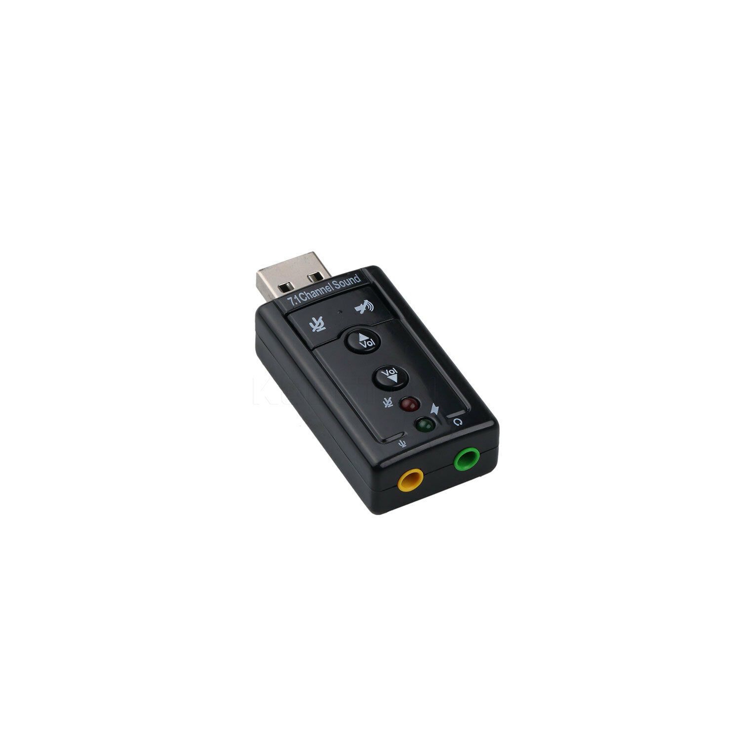 Adaptateur de carte son externe 7.1 canaux 3D Virtual 480 Mbit/s Mini USB 2.0