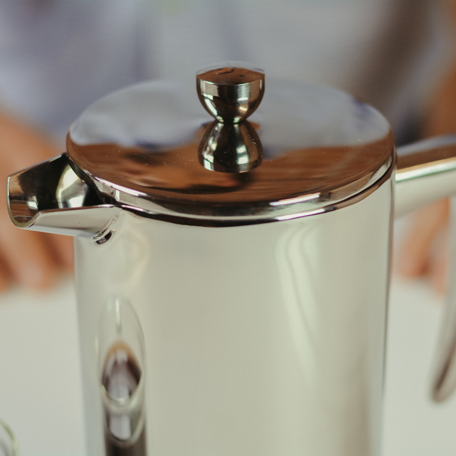 Cafetière à piston en acier inoxydable Dublin de 1&nbsp;L