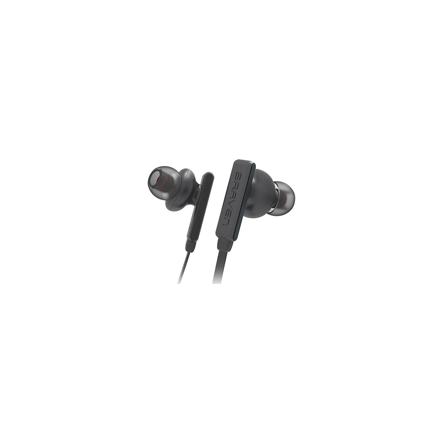 Braven Flye Sport Bluetooth Earbuds - Grey / Red