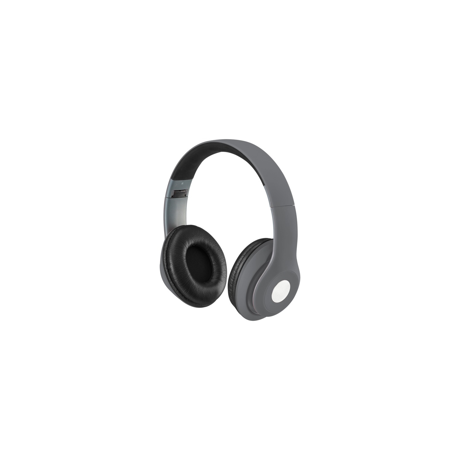 iLive Bluetooth On-Ear Headphones, Includes 3.5mm Audio Cable and Micro USB to USB Cable, Matte Gray (IAHB48MG)