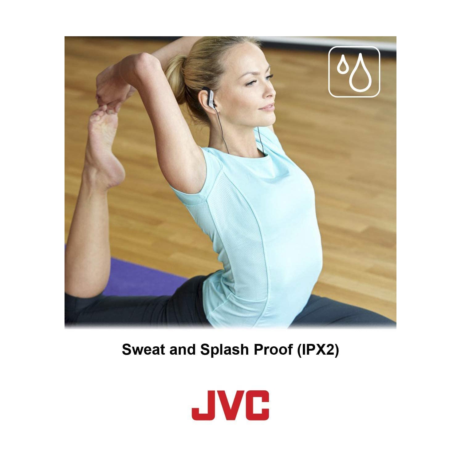 JVC HA-EB75A Sports Ear Clip Headphones Blue HAEB75 earphones Genuine