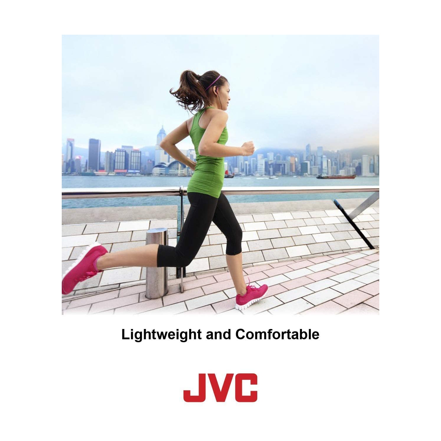 JVC HA-EB75A Sports Ear Clip Headphones Blue HAEB75 earphones Genuine