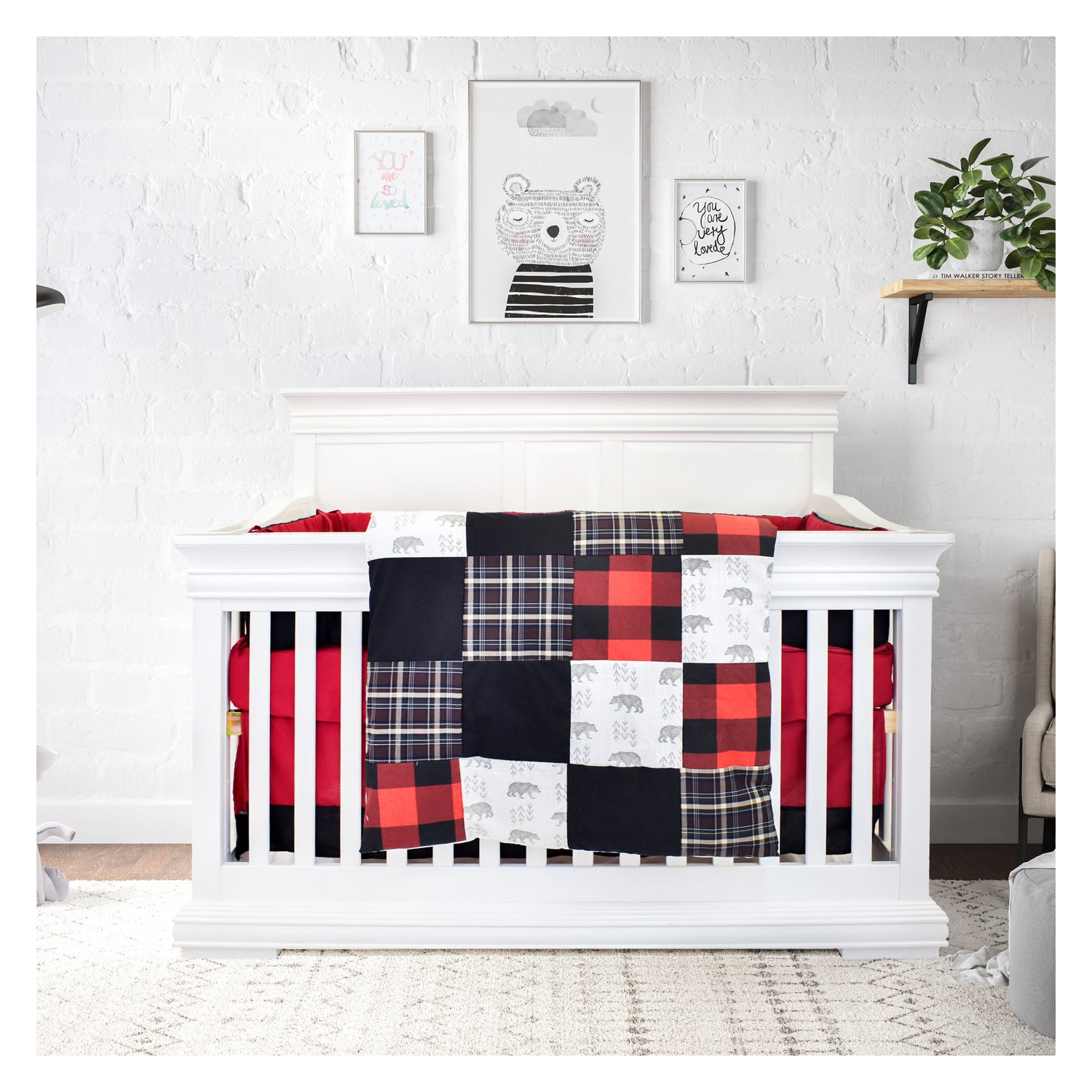 Bebelelo - Bedding Set - 5 Pieces - Rustic Bears