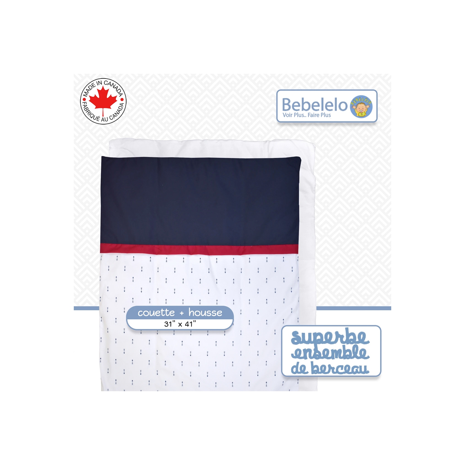 Bebelelo - Ensemble Literie - 5 Morceaux - Les Flèches Bleu