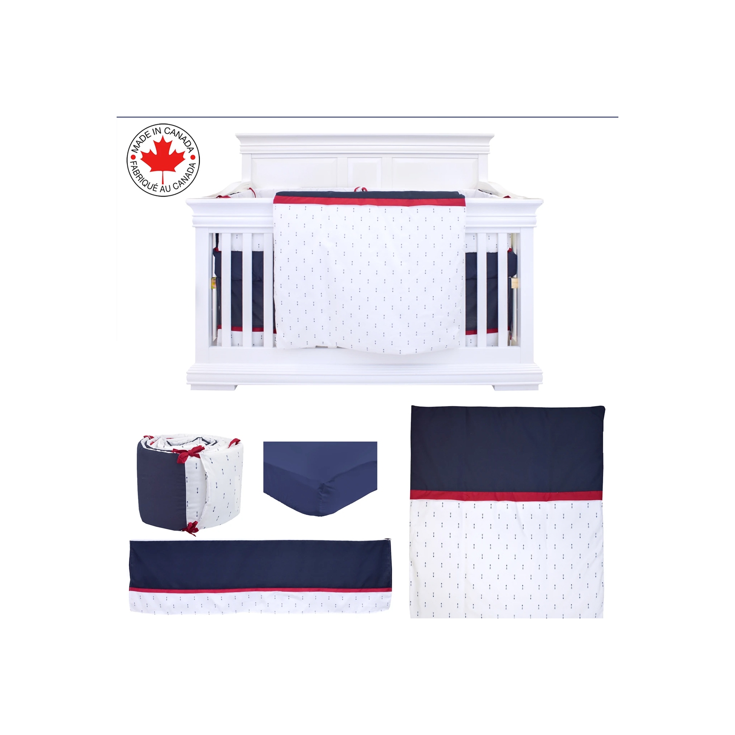 Bebelelo - Ensemble Literie - 5 Morceaux - Les Flèches Bleu