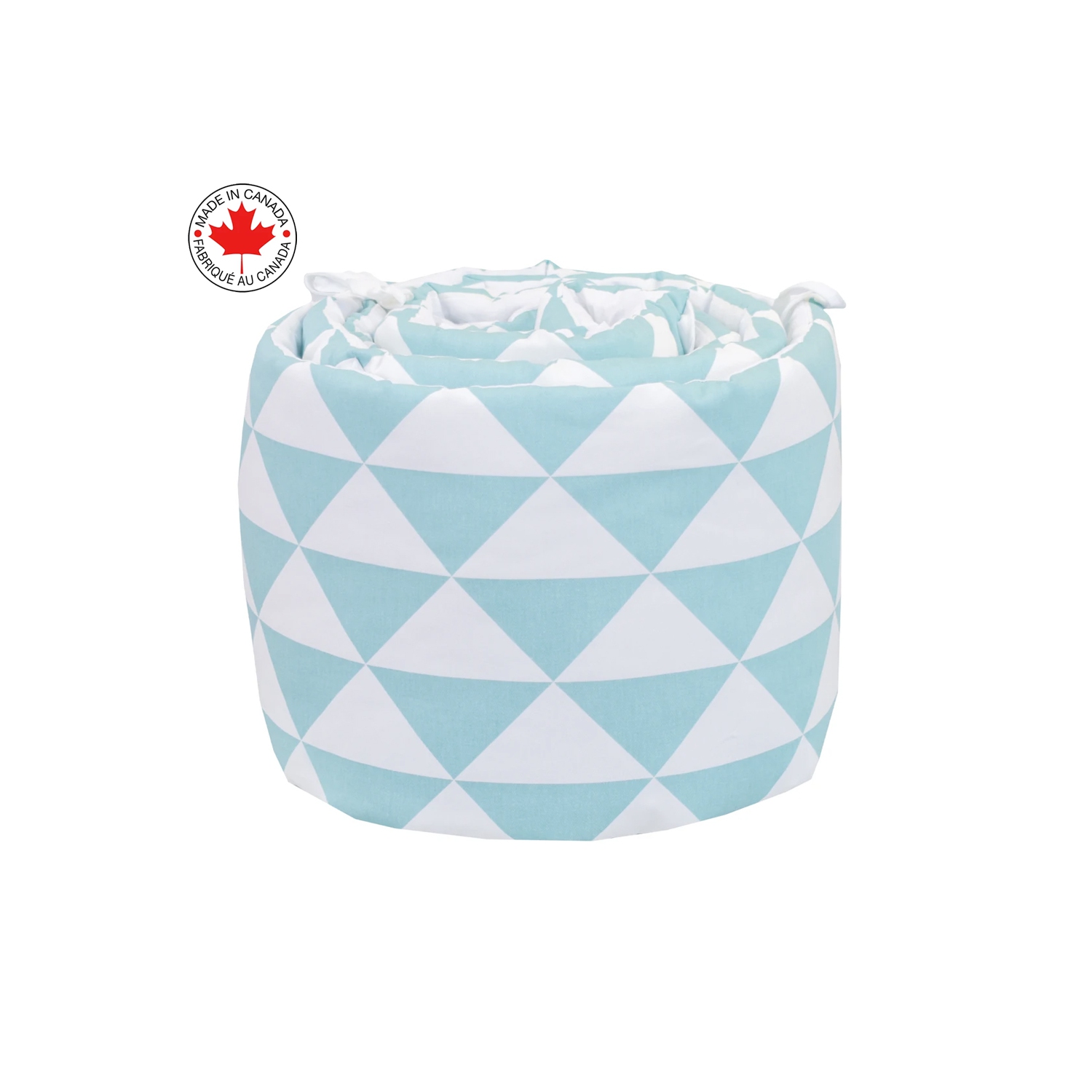 Bebelelo - Ensemble Literie - 5 Morceaux - Triangle bleu et blanc