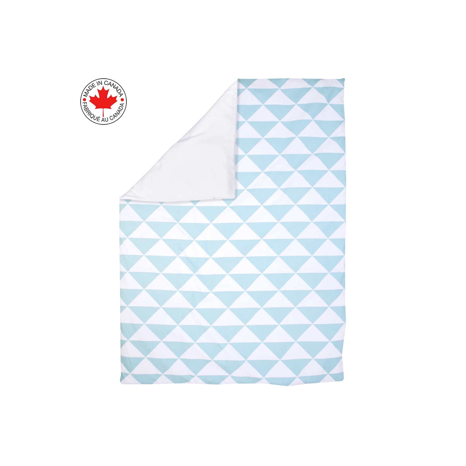 Bebelelo - Ensemble Literie - 5 Morceaux - Triangle bleu et blanc