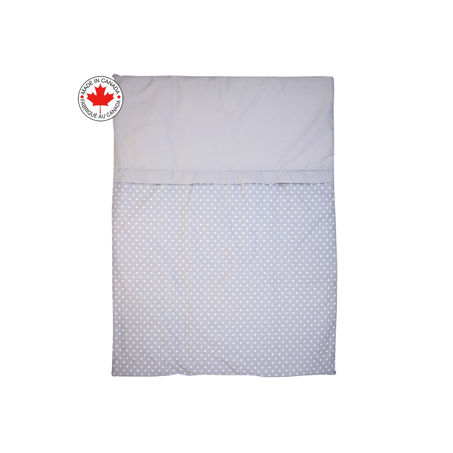 Bebelelo - Ensemble Literie - 5 Morceaux - Étoile sur fond gris