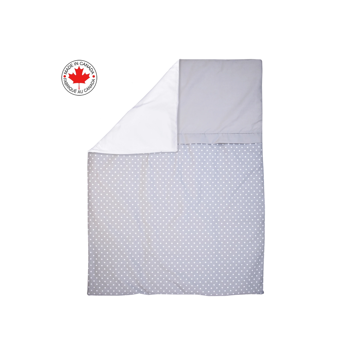 Bebelelo - Ensemble Literie - 5 Morceaux - Étoile sur fond gris