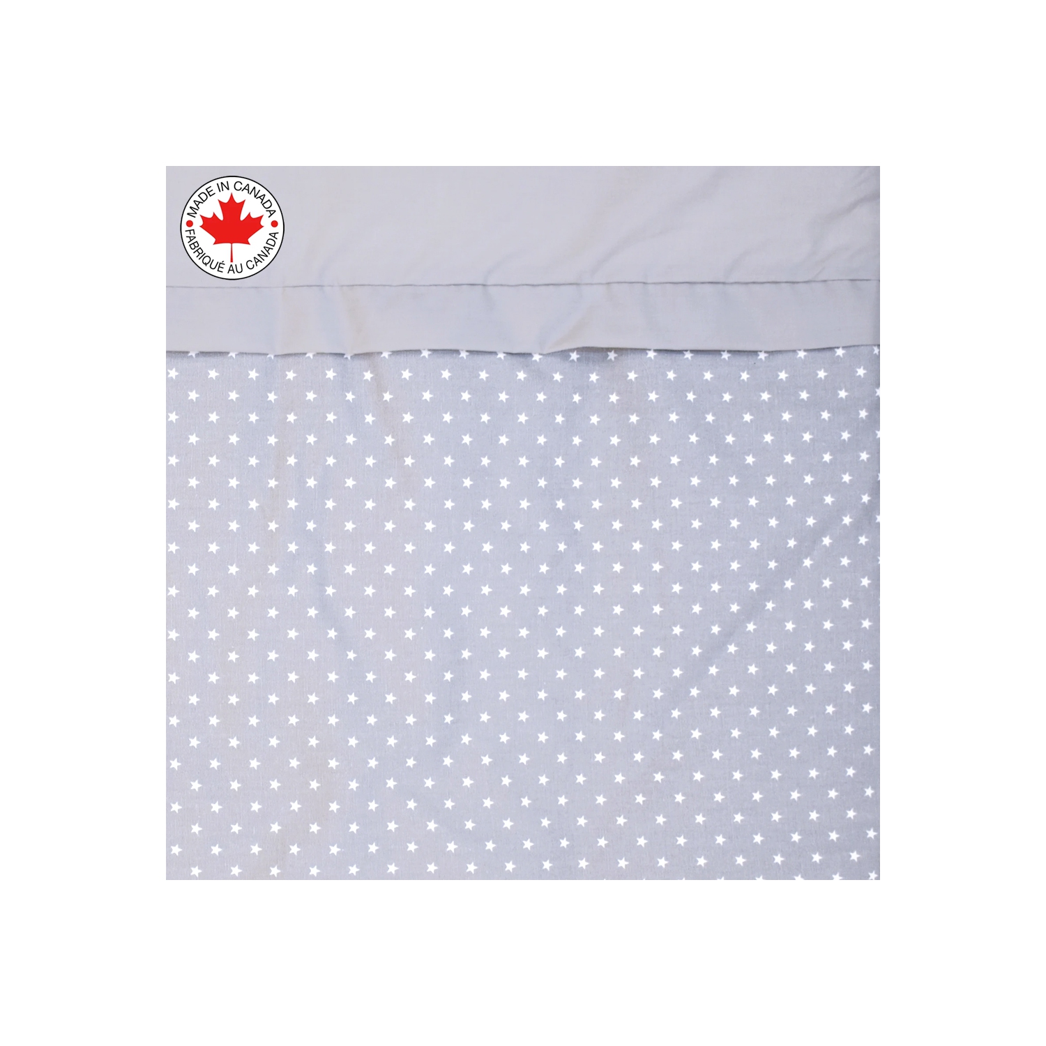 Bebelelo - Ensemble Literie - 5 Morceaux - Étoile sur fond gris