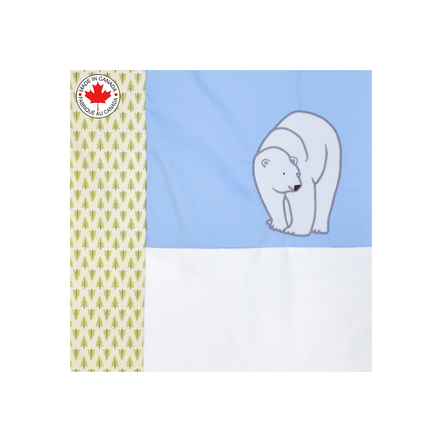 Bebelelo - Bedding Set - 5 Pieces - Polar Bear in Forest