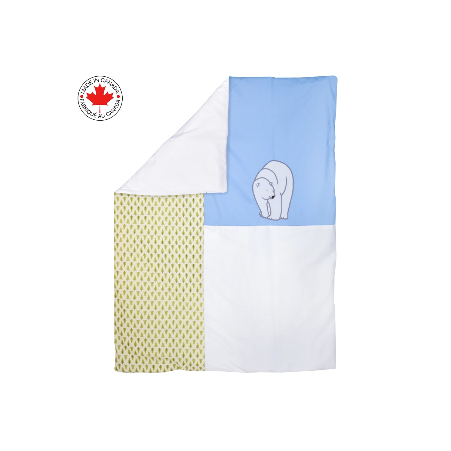 Bebelelo - Bedding Set - 5 Pieces - Polar Bear in Forest