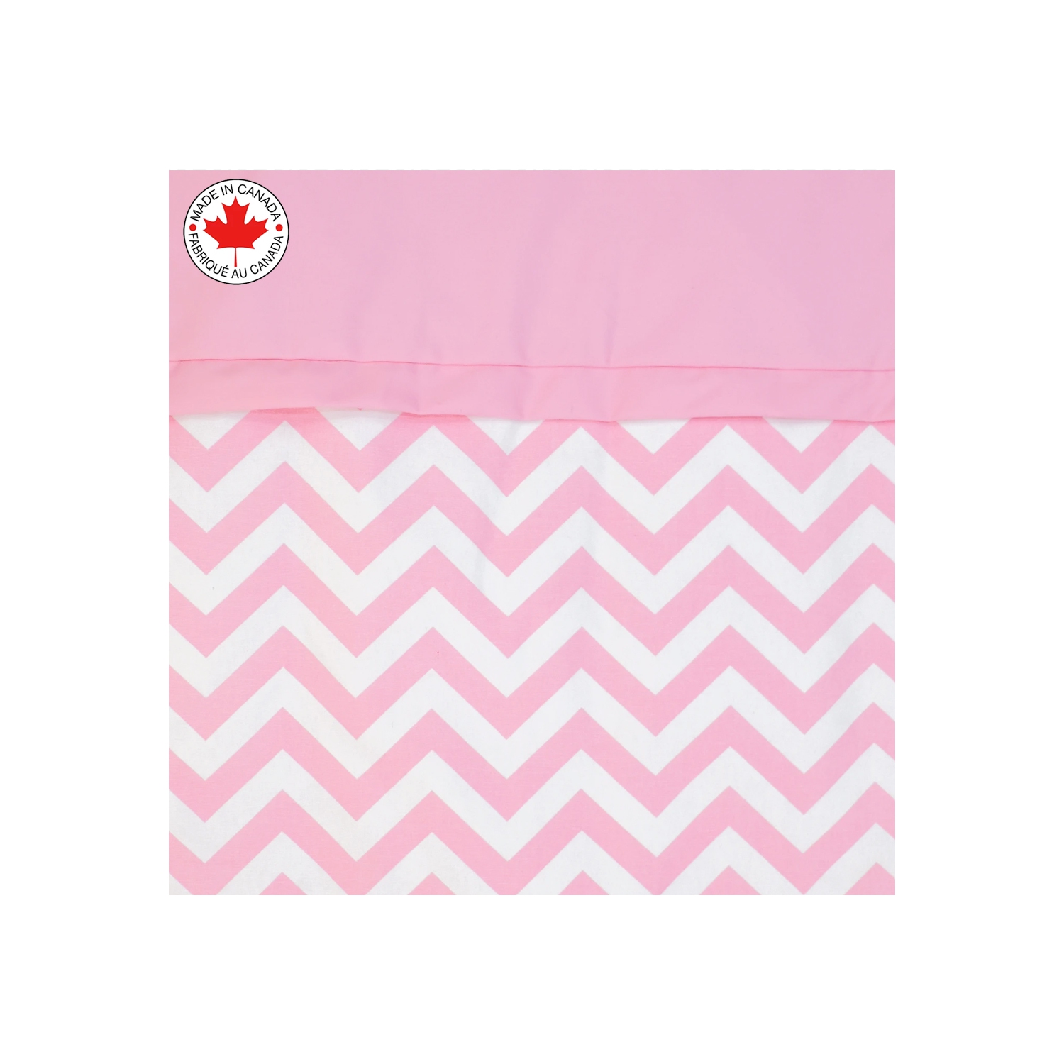 Lit de bébé Belelo - 5 pièces - chevrons roses