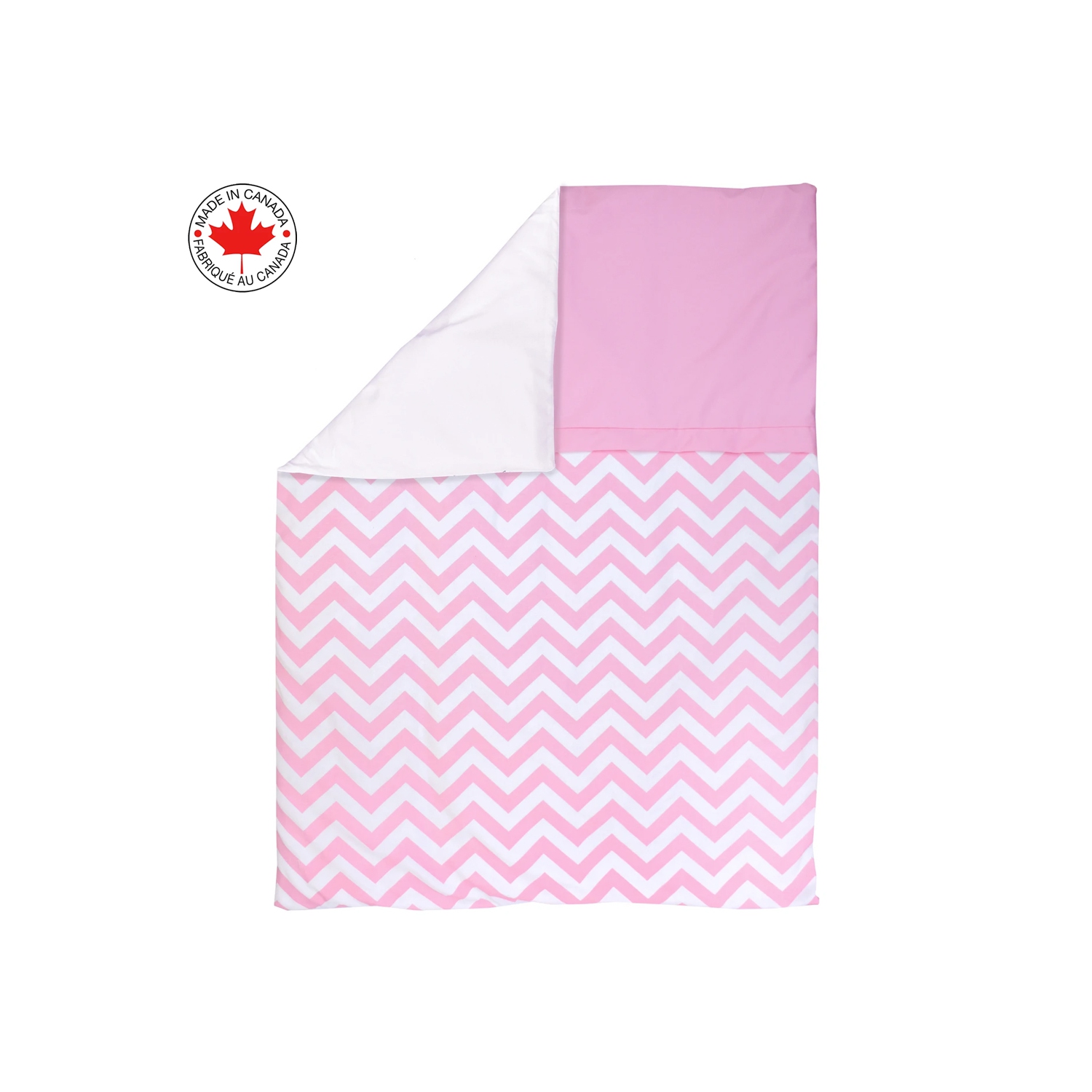 Lit de bébé Belelo - 5 pièces - chevrons roses