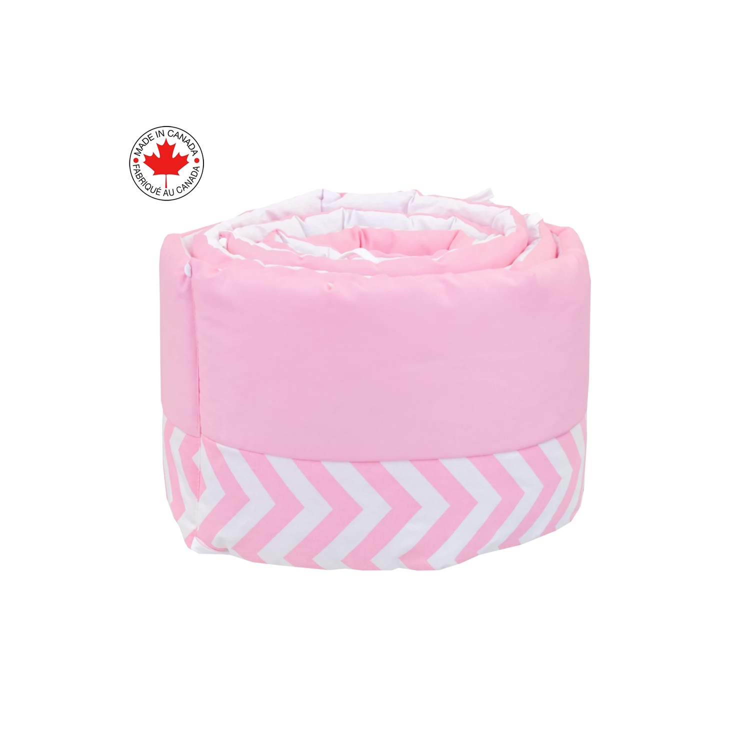 Lit de bébé Belelo - 5 pièces - chevrons roses