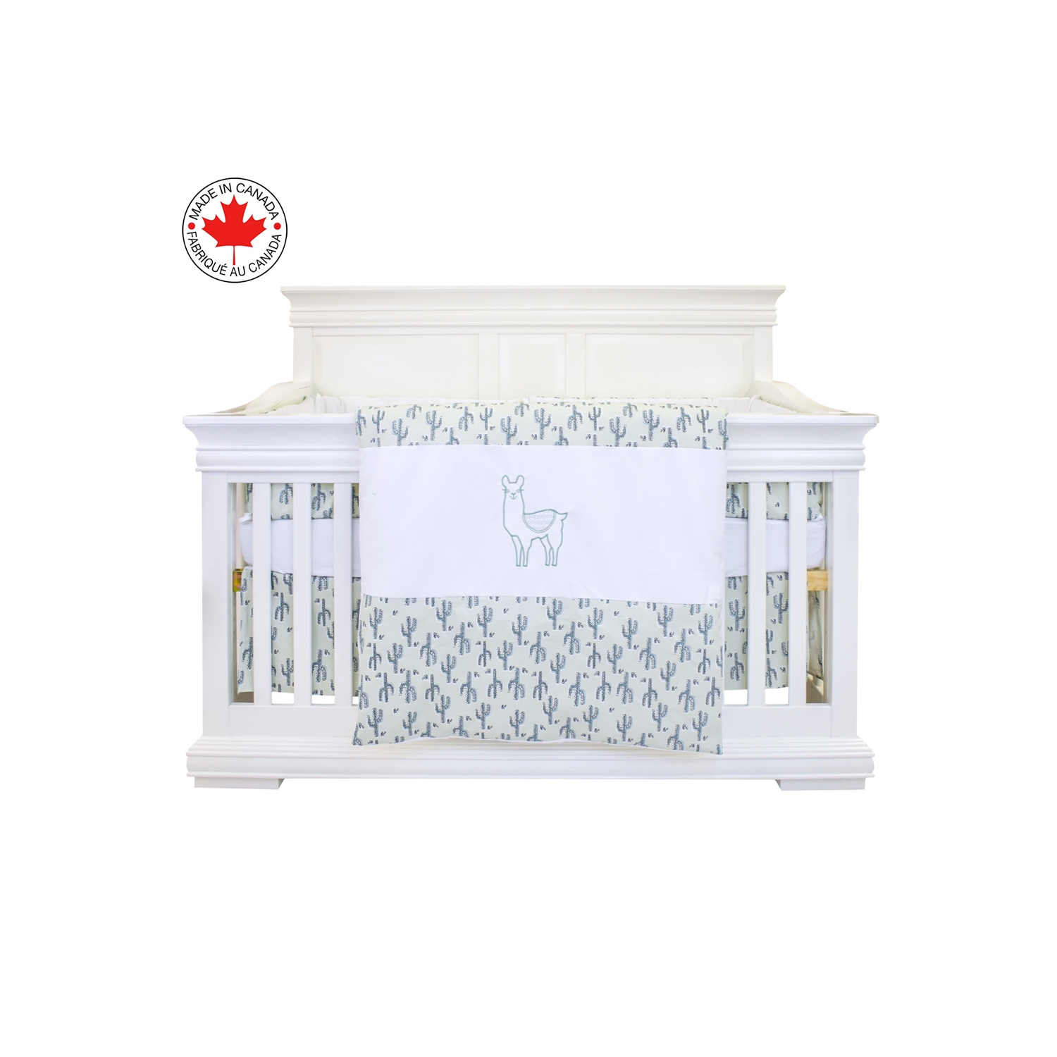 Bebelelo - Ensemble Literie - 5 Morceaux - Doux Lama au Cactus