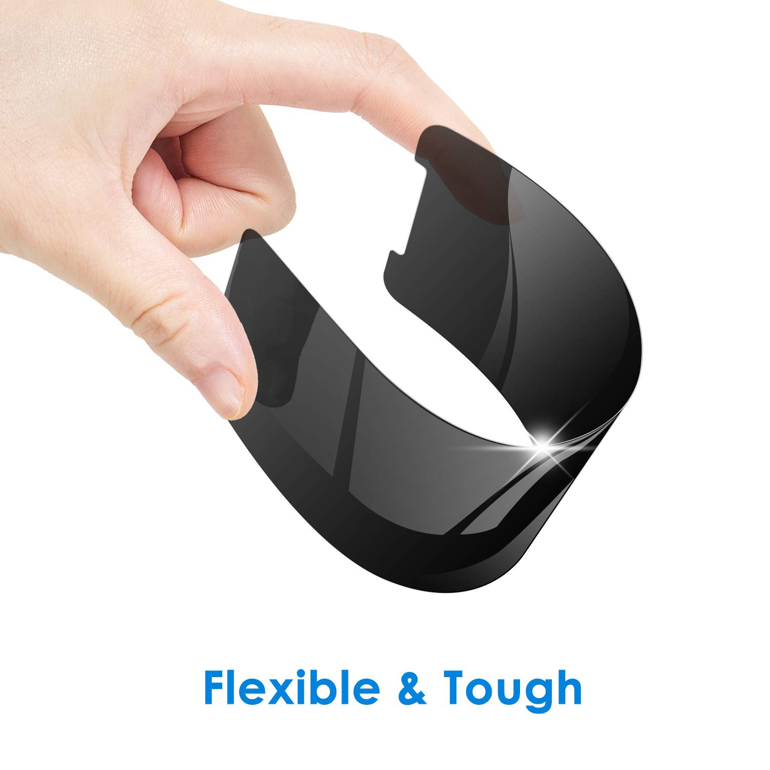 JETech Privacy Screen Protector for iPhone 11 Pro Max and iPhone Xs Max 6.5-Inch, Anti Spy Tempered Glass Film, 2-Pack